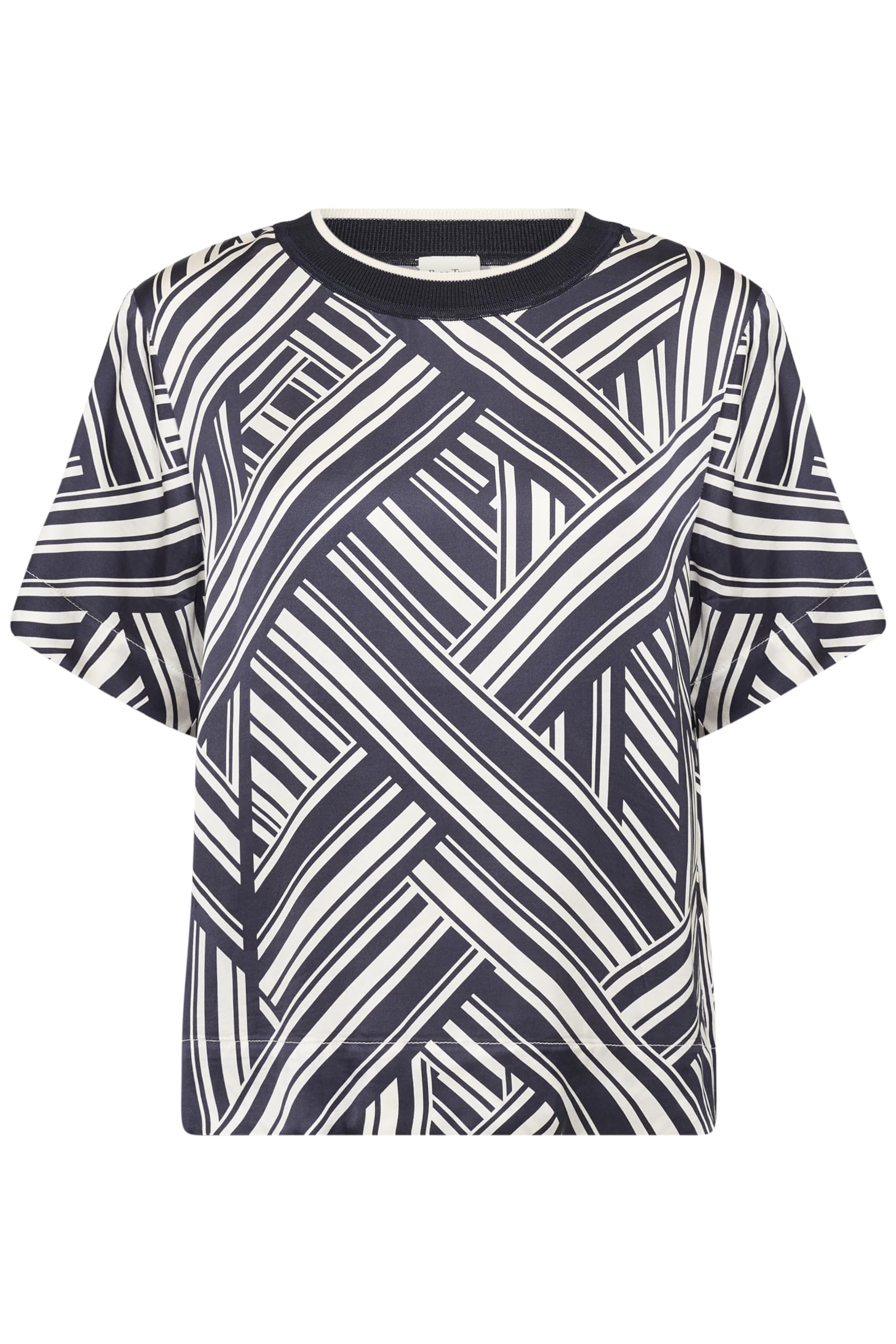 Part Two Women's Nadenaepw Blouse, After Midnight Graphic Stripe, 10