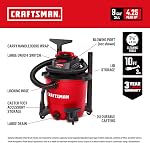 CRAFTSMAN 34 Litre (9 Gallon) 4.25 Peak HP Wet/Dry Vac, Shop Vacuum for General Use/Car Cleaning with Attachments (CMXEVBE17590) - Ideal for Car Cleaning, Home, Pool, Hot Tub and Other Projects | General Purpose Wet and Dry Vac with Filter, Dust Bag,