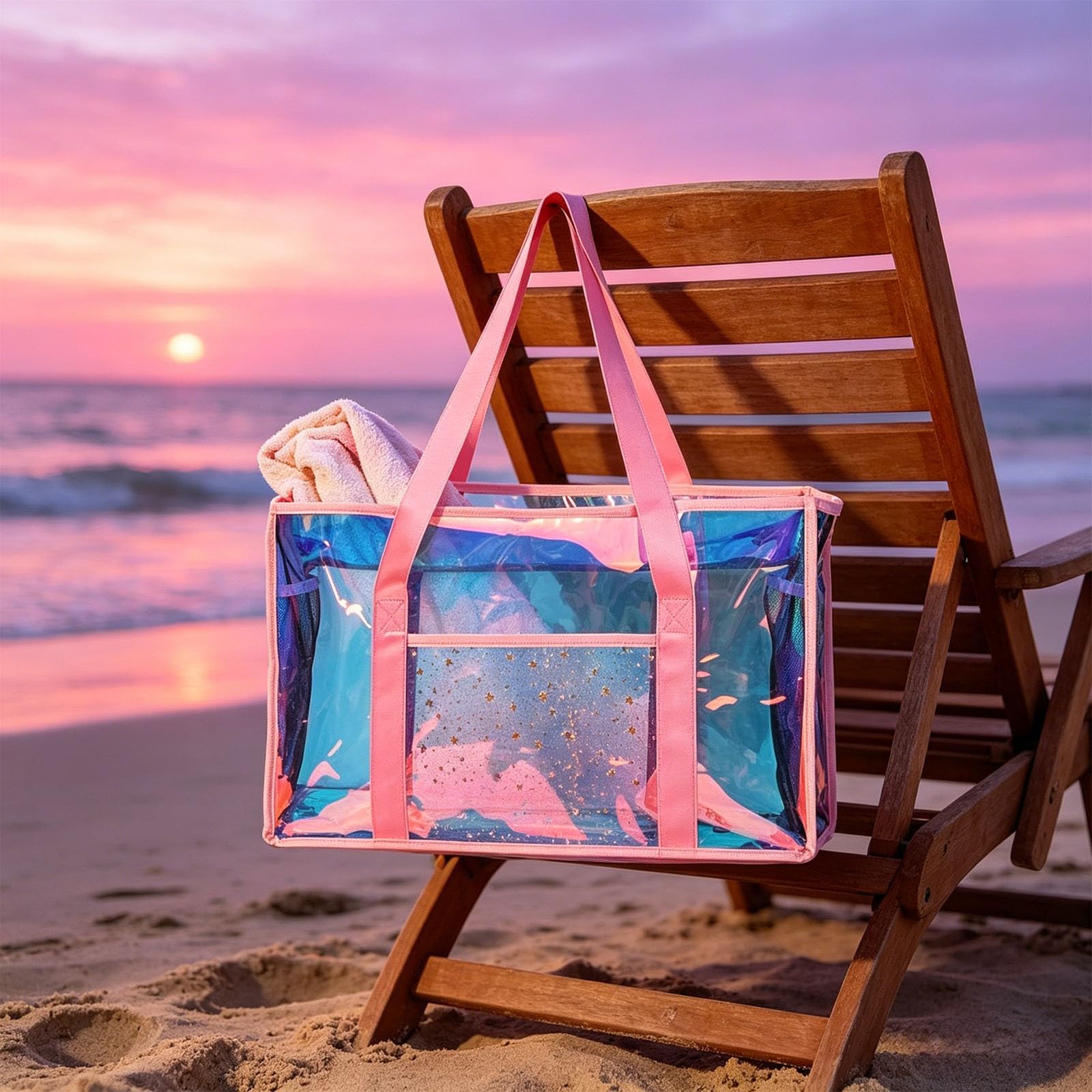 Borsa Mare Donna, Grande e Piccola da Spiaggia, Borsa Spiaggia Impermeabile, Protegge lo Smartphone da Sole per Viaggio, Vacanza, Piscina(Vari stili disponibili)