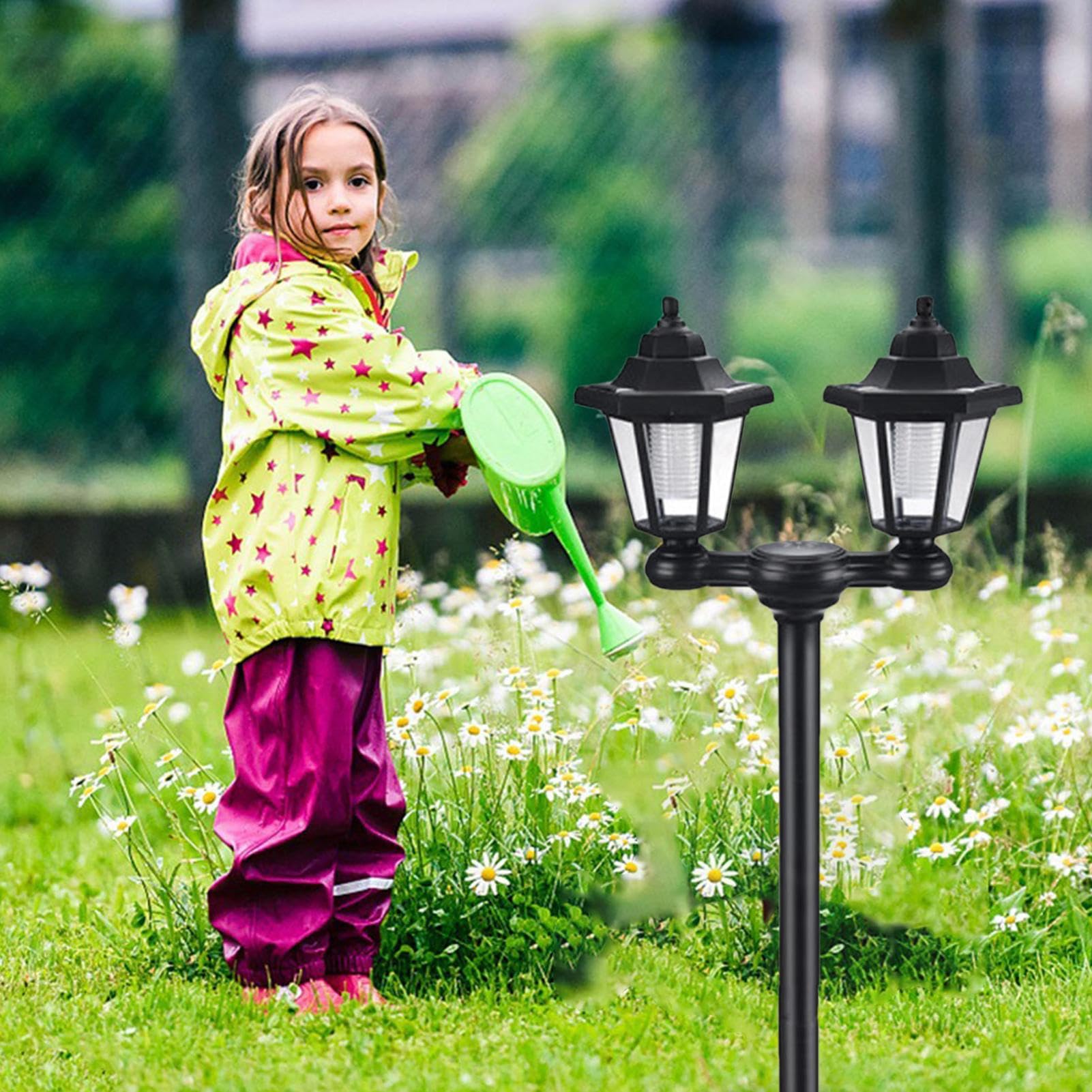 Lampy Solarne Zewnętrzne Wbijane Lampy Ogrodowe Odporne na Warunki