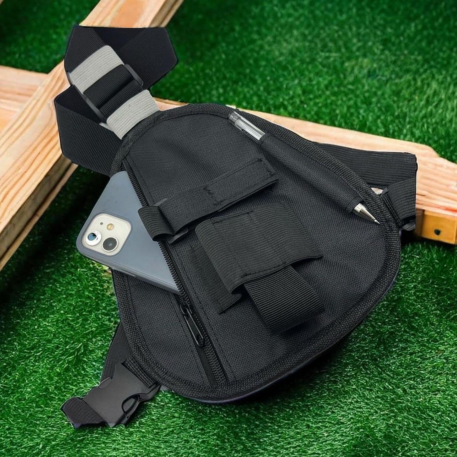 Radio Coffre Harnais Portant Sac résistant à la déchirure Portable Oxford Tissu Single Single Pochette Poitrine Sac pour Grimper