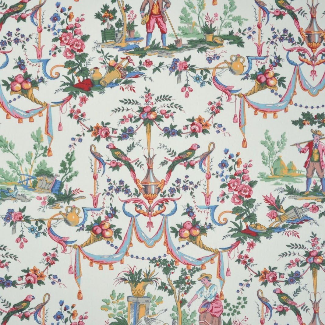 pics Modern Toile De Jouy Fabric double width luxury toile de jouy fabric la vie a la campagne rich and colorific statement print on a lightly glazed lightweight cloth 100