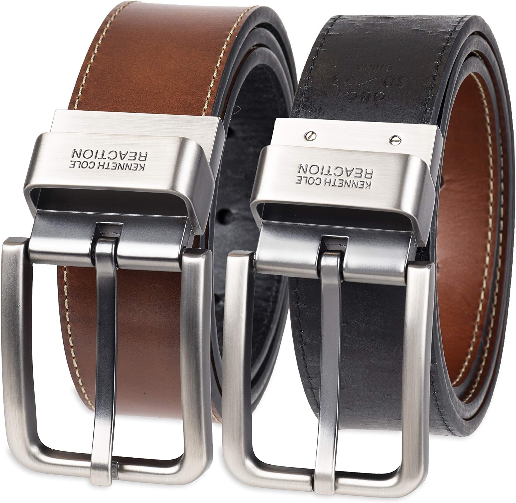 Kenneth Cole Reaction Men's Dress Faux Leather Reversible Belt