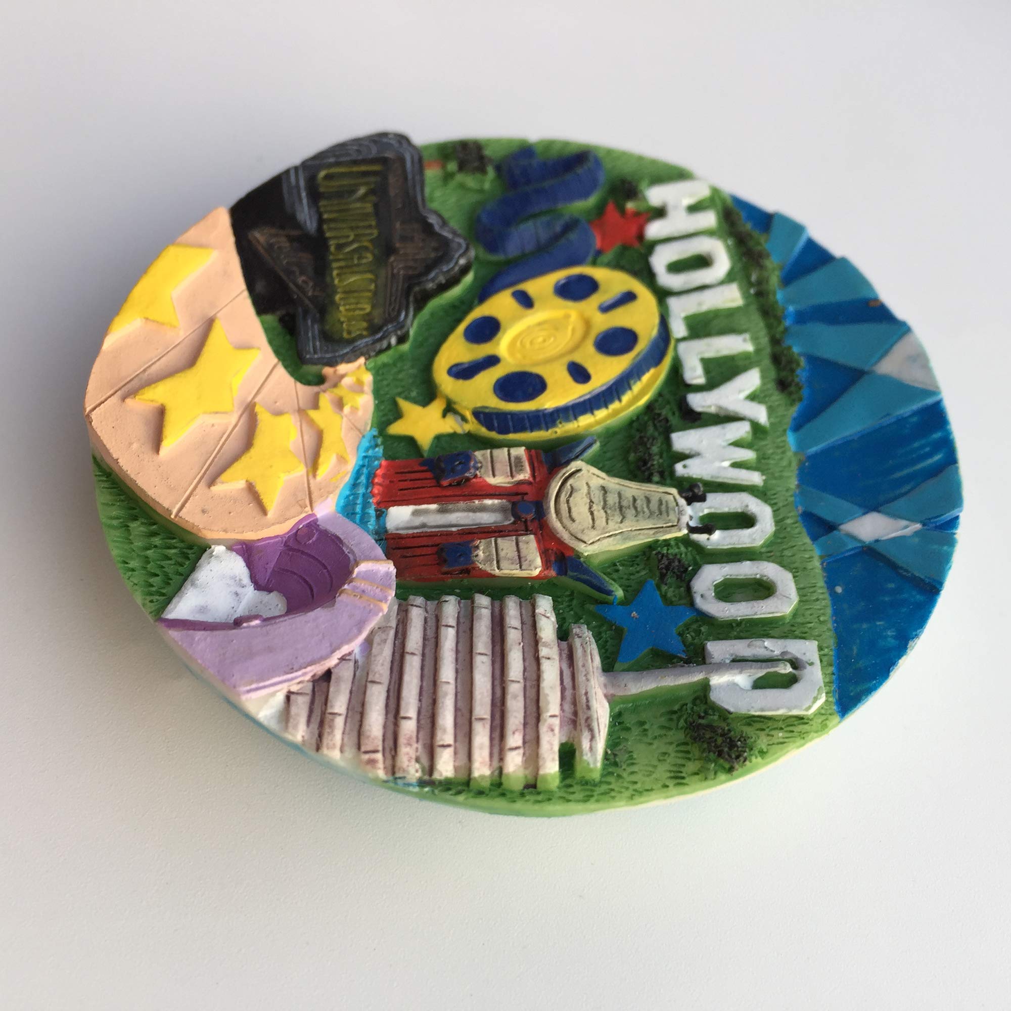 Magnete Frigorifero 3D Hollywood California – Souvenir Di Viaggio In Resina, Fatto A Mano, Regalo Turistico