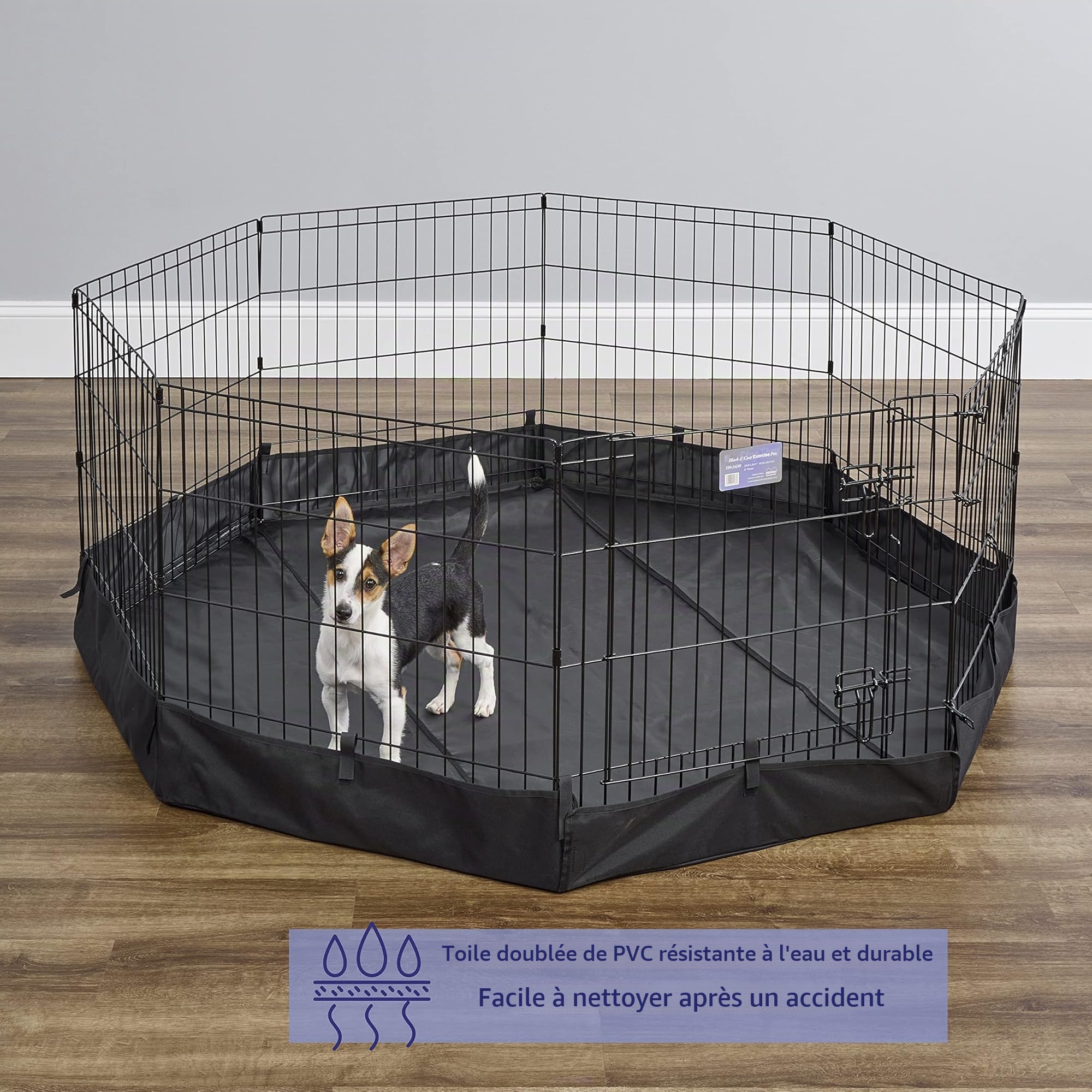 Midwest Homes for Pets Stylo d'exercice octogonal avec Fond en Maille