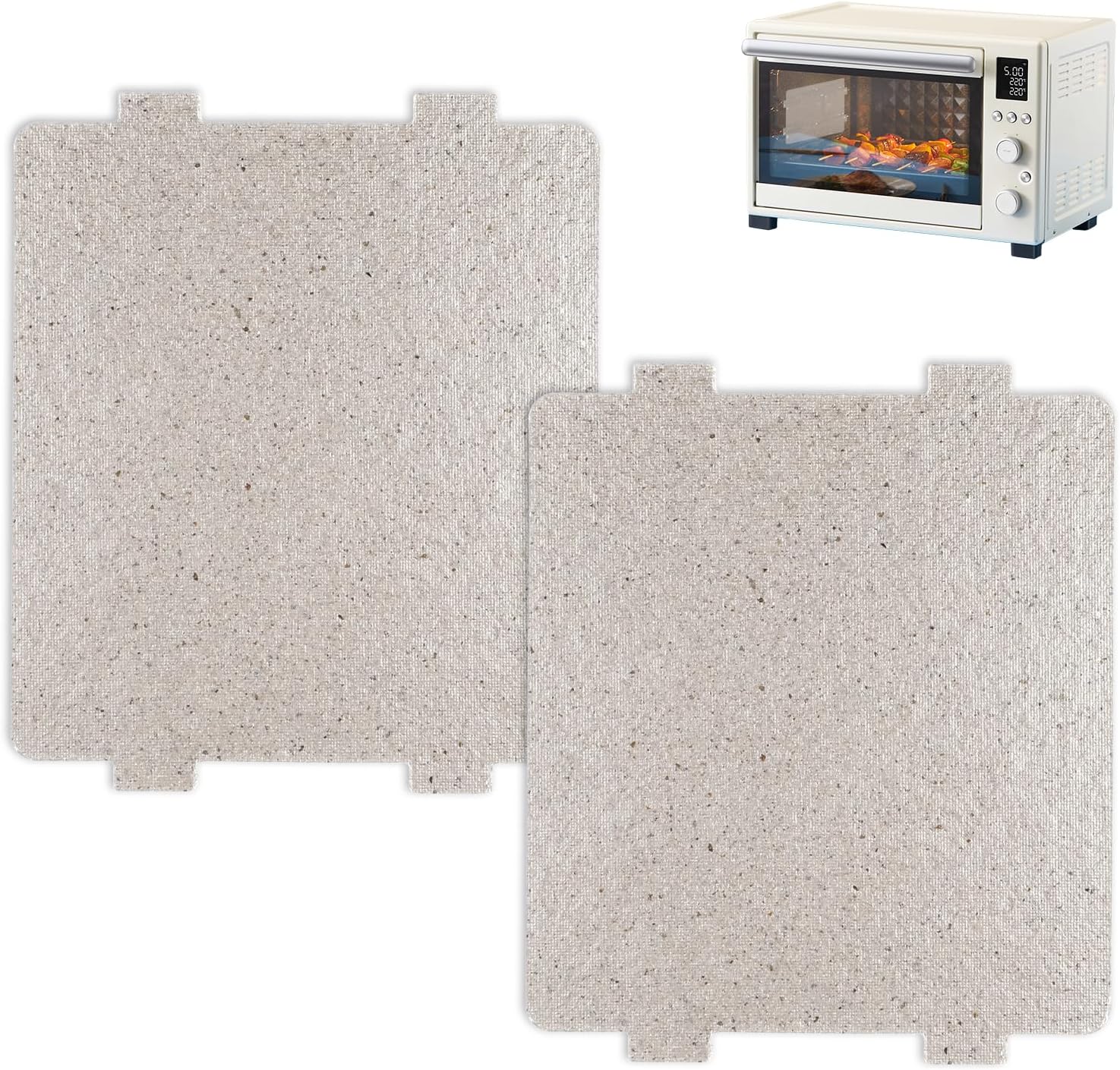 2 Pcs Microwave Waveguide Cover, Universal Mica Sheet Waveguide Cover Replacement Microwave Oven Parts Mica for Home Office Kitchen Restaurant(3.92 Inch x 4.6 Inch) 2 Pcs Microwave Waveguide Cover, Universal Mica Sheet Waveguide Cover Replacement Microwave Oven Parts Mica for Home Office Kitchen Restaurant(3.92 Inch x 4.6 Inch)