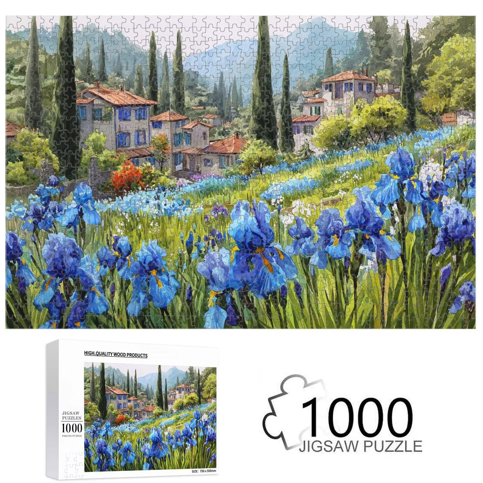 Puzzle 5000 Pezzi - Fiore & Paesaggio - Puzzle in Legno Durevole 1T#285