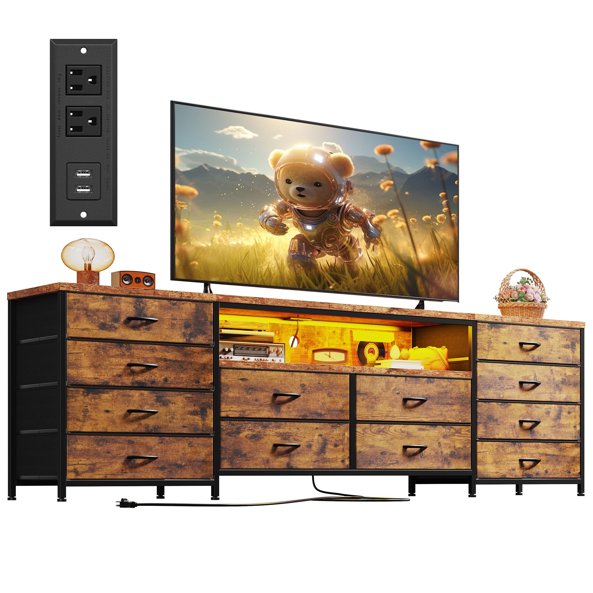 EnHomee 12-Drawer Dresser
