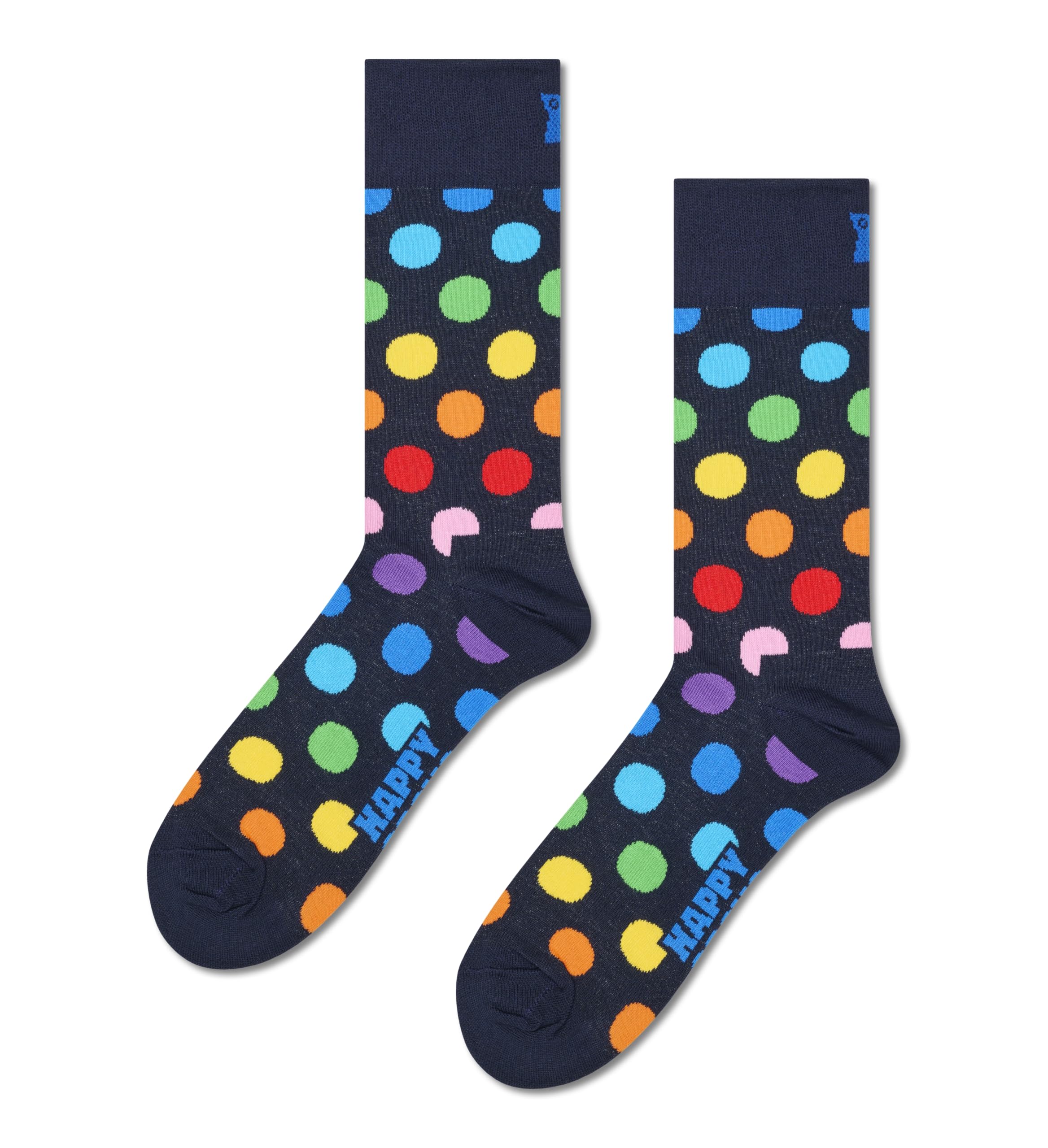 Happy Socks Big Dot Sock, Navy, 41-46