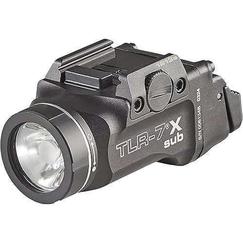 Streamlight 69402 TLR-7 X sub 500-Lumen Tactical Weapon Light Designed Exclusively and Solely for Select 1913 Railed Subcompact Handguns, Includes Mounting Kit and Keys, Black