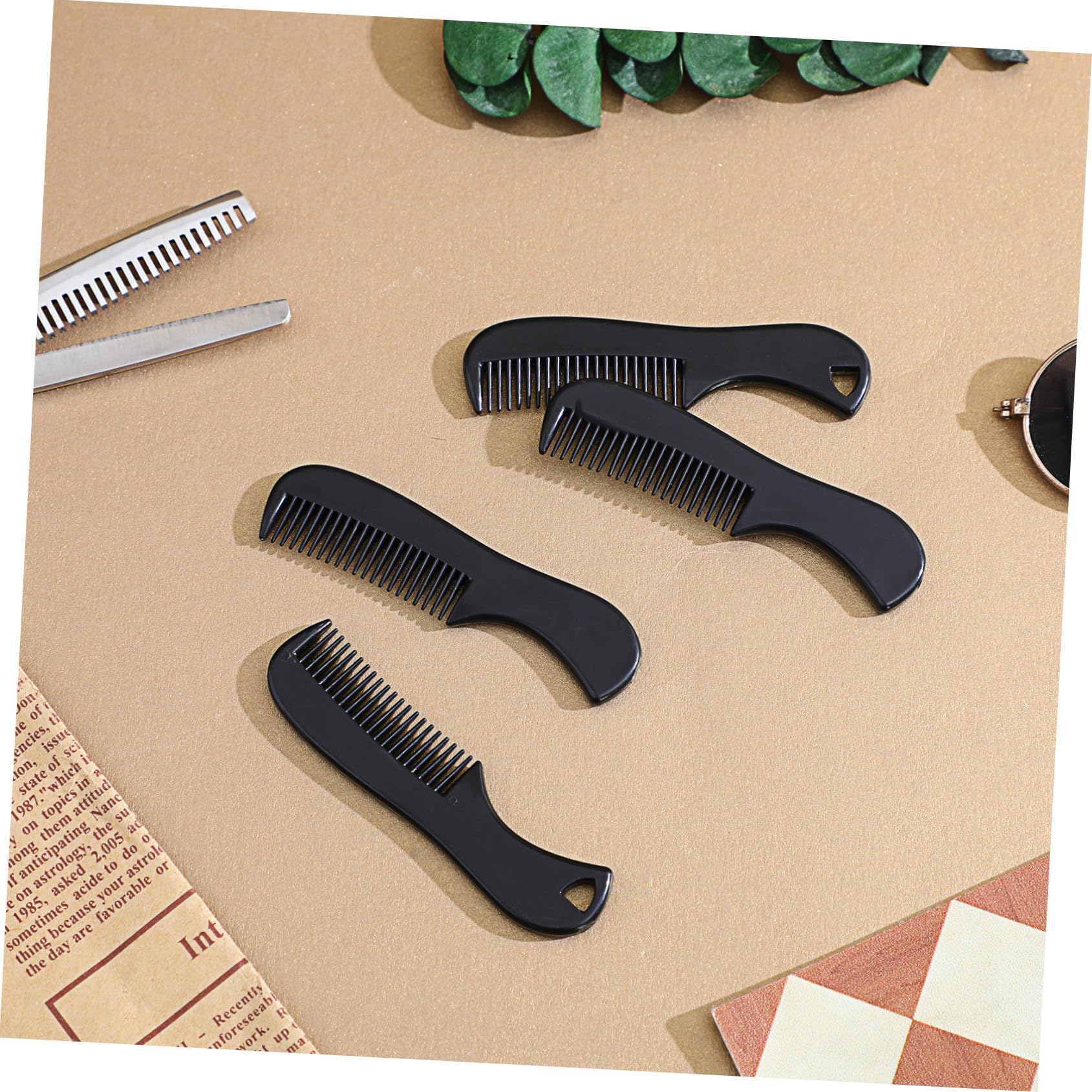 FRCOLOR 40pezzi Pettine Per Barba e Pocket Da Design Ergonomico Per Stile e Pettini Per Uomo Manutenzione Facile e Pratica Per Viaggi e Uso Quotidiano