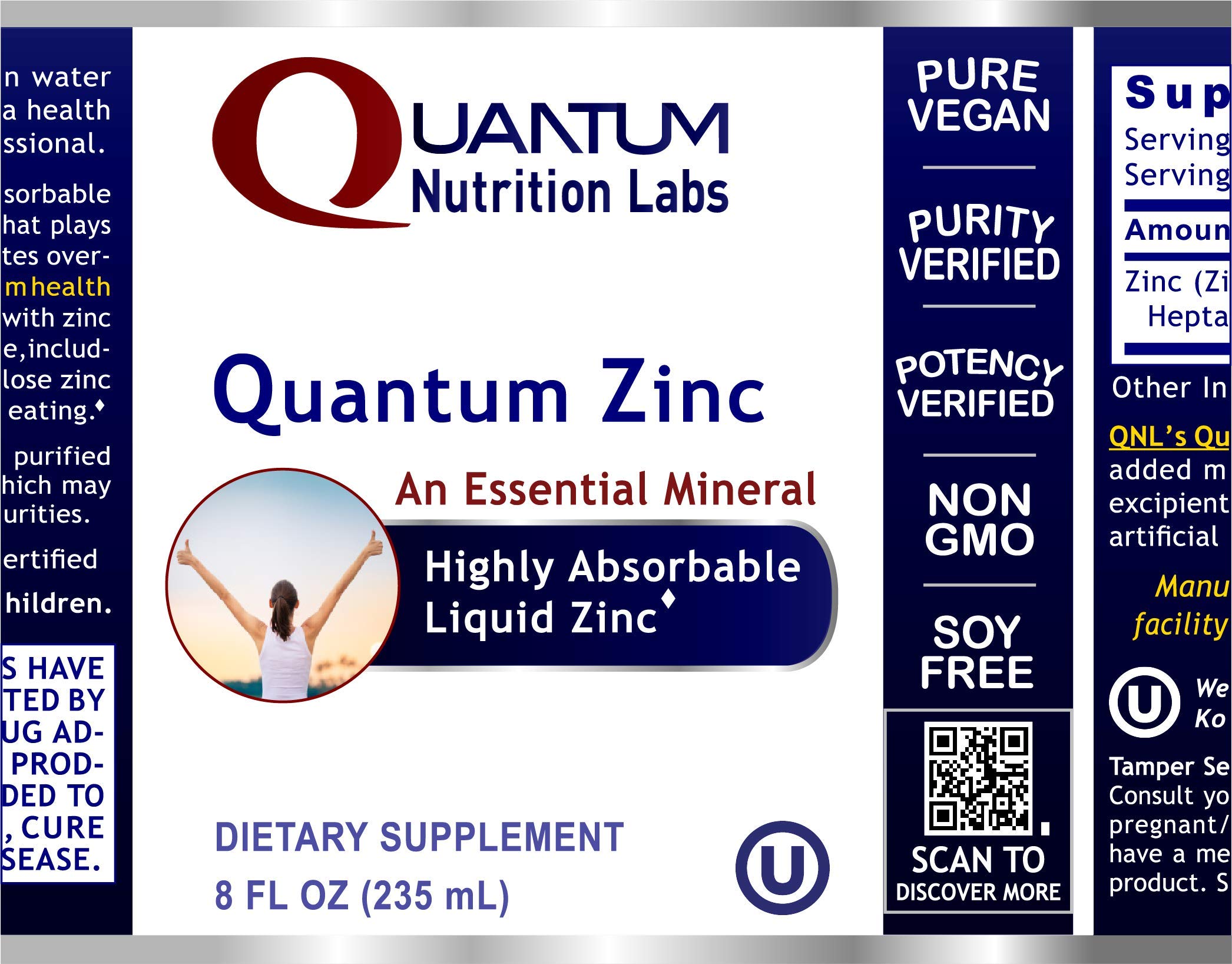 Liquid Zinc Assay, 8 fl oz (47 Servings) of Highly Absorbable Liquid