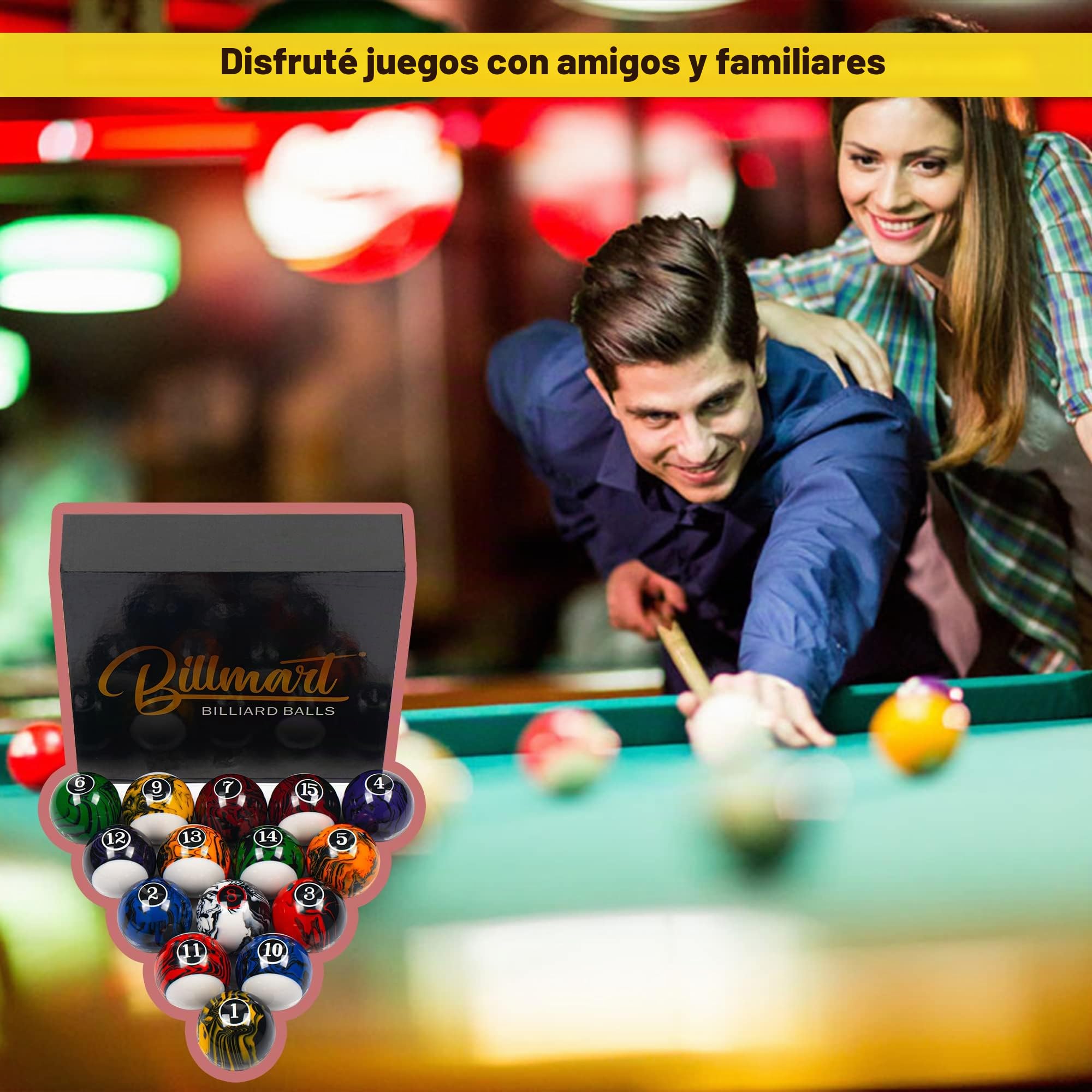 Billmart - Juego de 16 Bolas de Billar