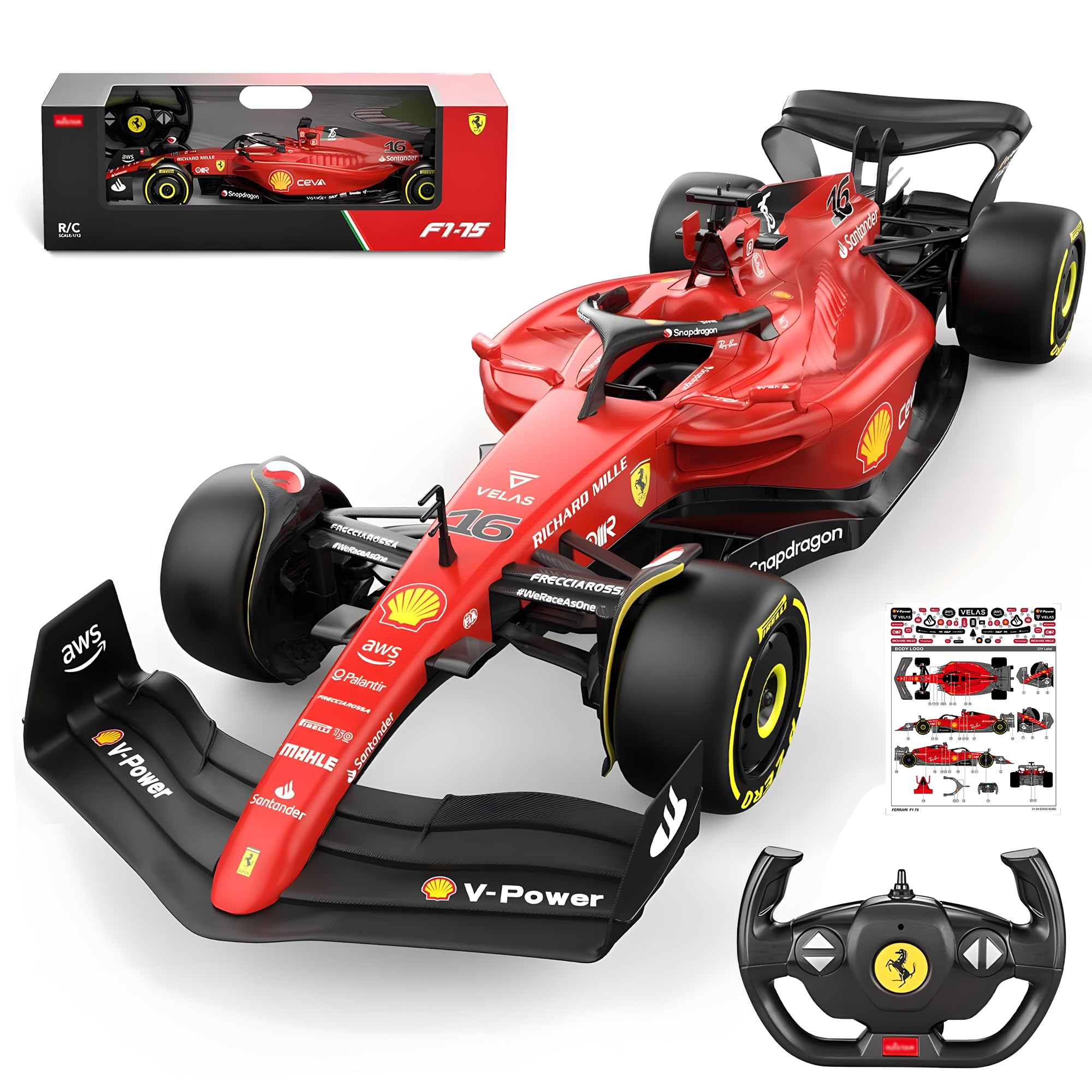 フェラーリ F1 27MHz RCモデル 1:12 Amazon.com: BEZGAR Officially Licensed 1:12 Ferrari F1 Remote