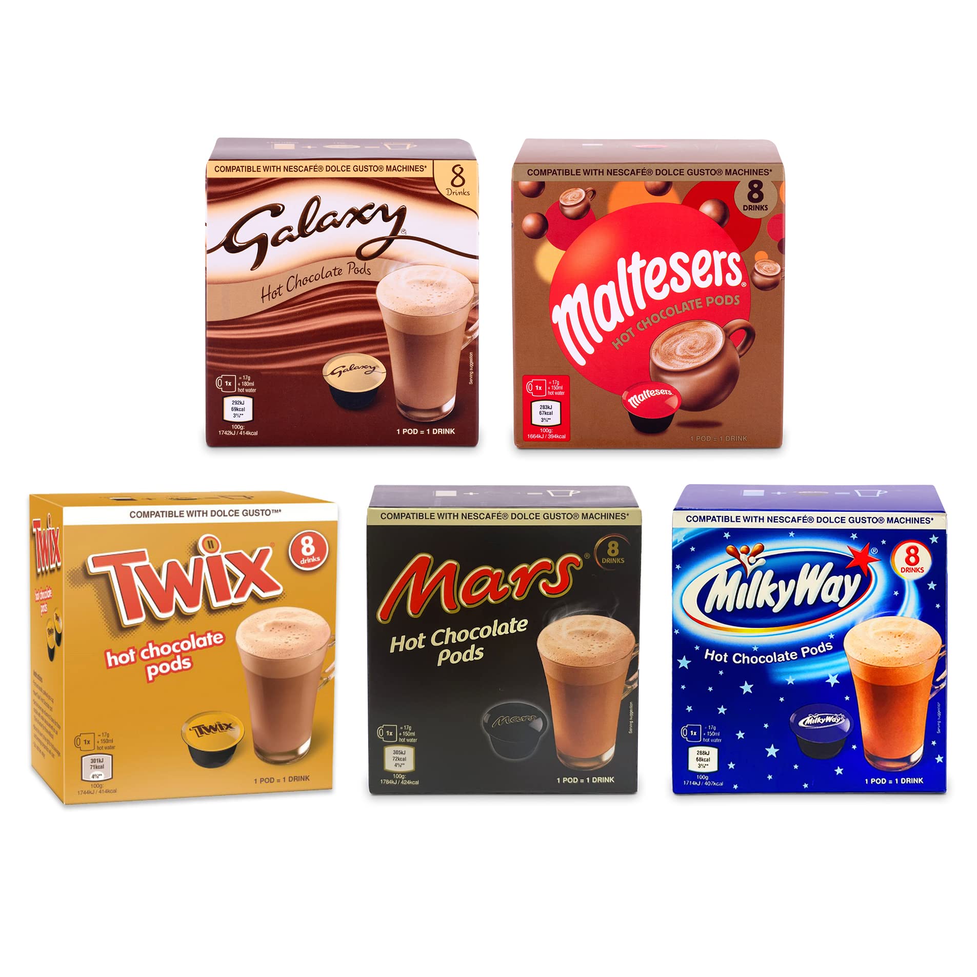 Buy Mars Hot Chocolate Pods Dolce Gusto Compatible Pods Galaxy