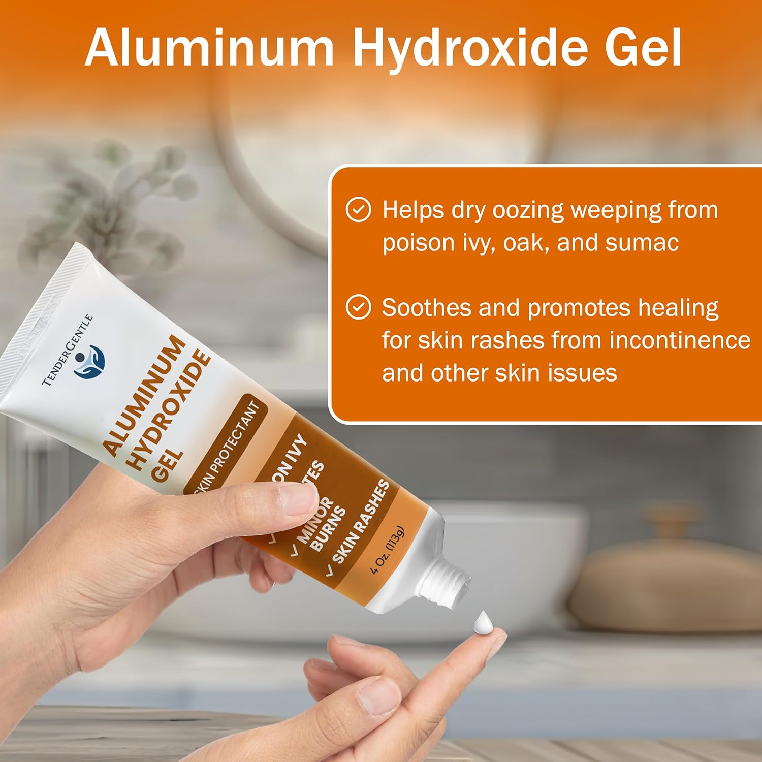 Skin Protectant with Aluminum Hydroxide Gel - 4 oz of Gran Ointment for Poison Ivy, Oak, and Sumac, and More - Good for Skin Rashes - Image 3