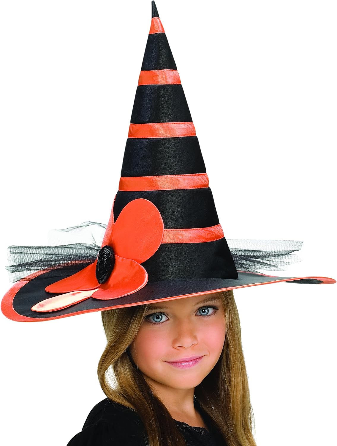 Rubies Child's Orange Sunflower Witch Hat, Multicolor