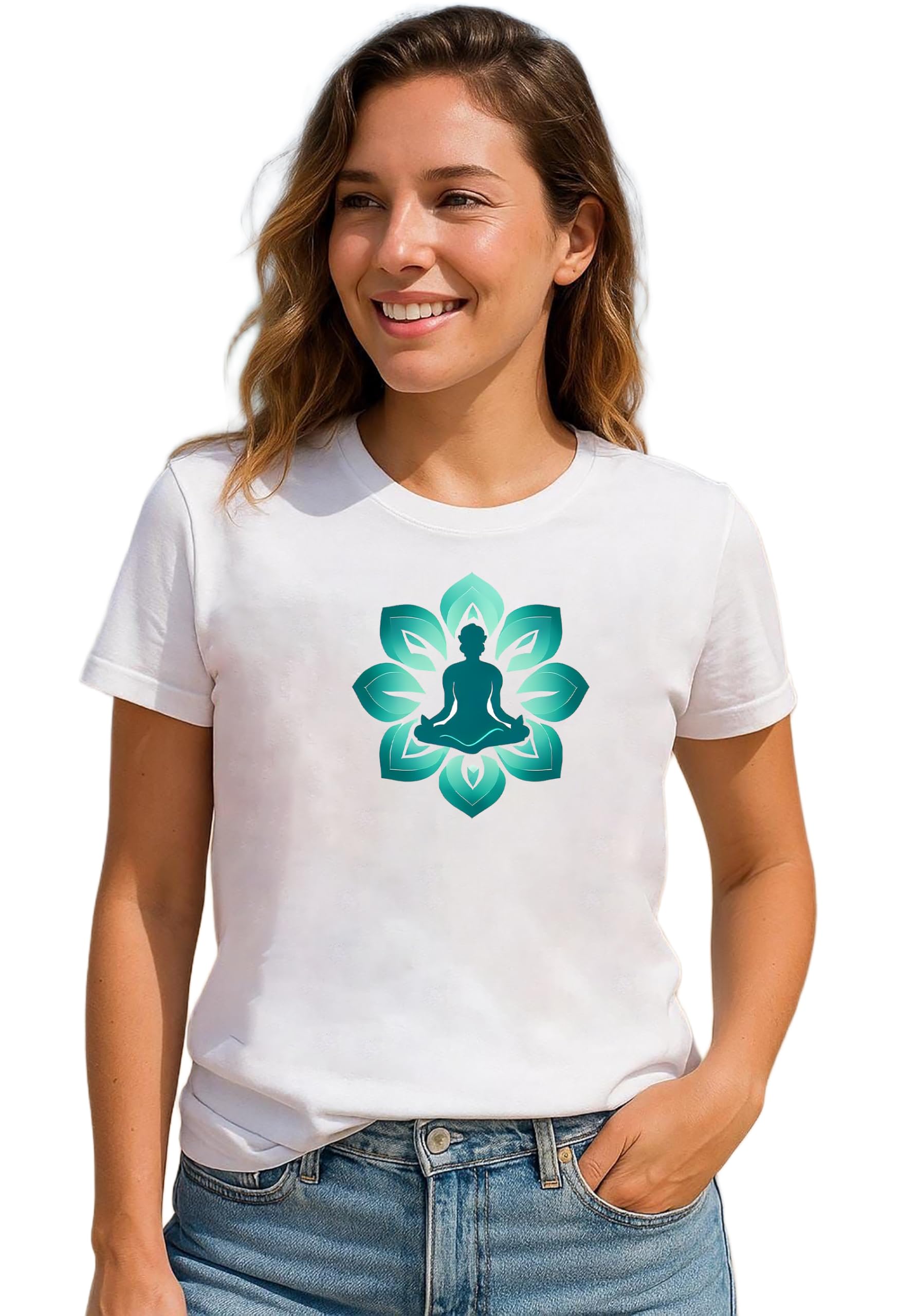 epiko Meditation Yoga Tshirt for Women | Trendy Yoga Workout Gym Tshirt-picture-53