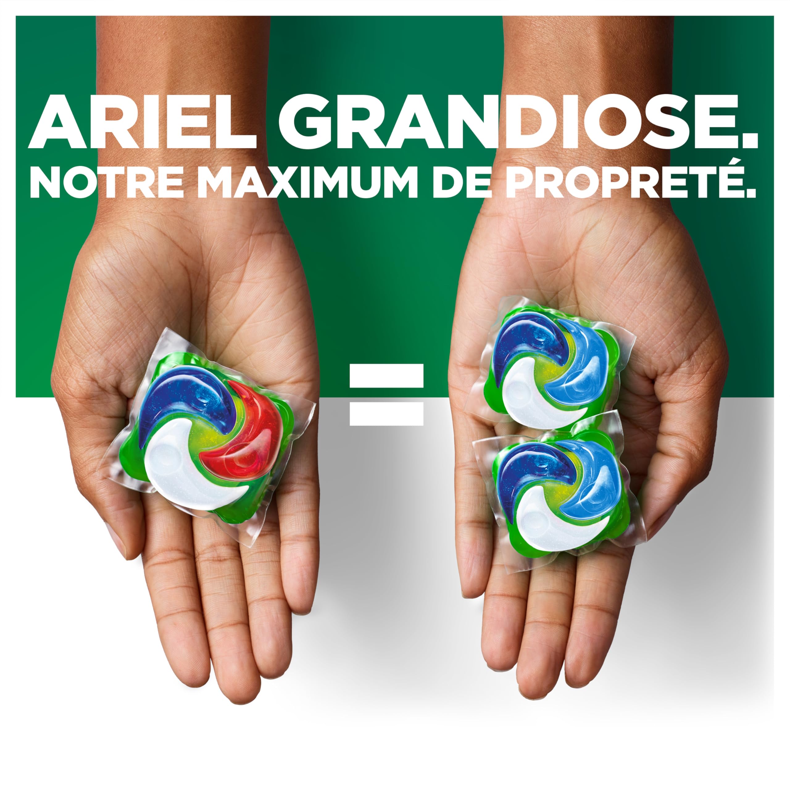 Ariel PODS Grandiose Lessive en capsule Original x60 | 60 lavages (4X15). Idéal Pour Les Lessives Mixtes. Dissolution Rapide Même à Froid. Fabriqué en France