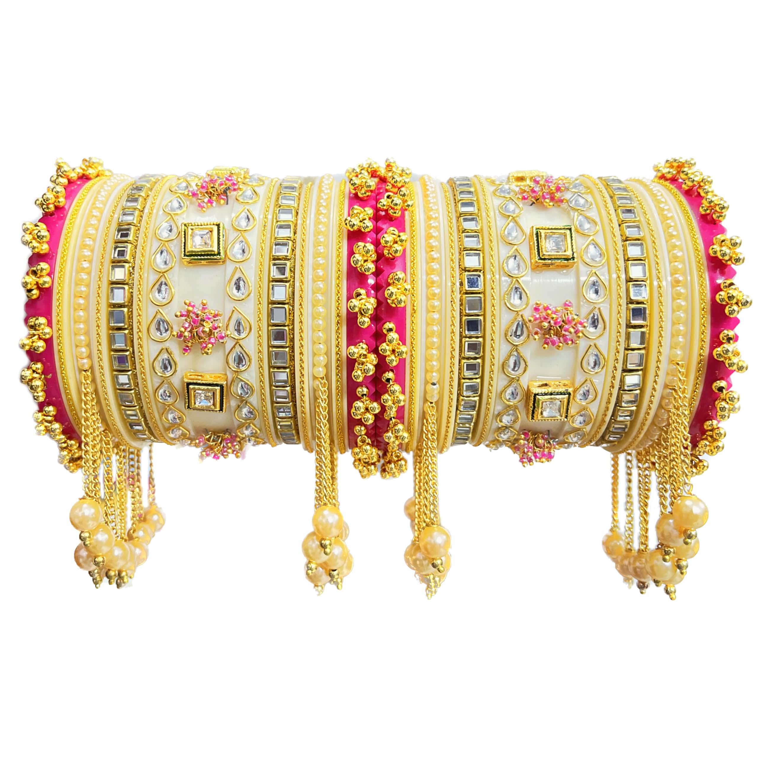 SHINE OF STARS Bridal Chuda Set for Womens | Wedding Jewellery Punjabi Chuda | Bridal Chura Bangles | Designer Womens Chuda | Chooda (Design 4, 2.8) (B0CKVP7K2M) Amazon Price History, Amazon Price Tracker