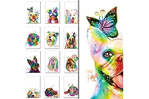 Rainbow Dog Thank You Cards: Showcase Gratitude with Watercolor Charm