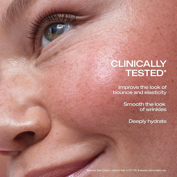 Lumene Nordic Bloom [LUMO] Bounce Eye Cream Plumping & Illuminating Eye Cream with Vegan Collagen Peptides, Triple Hyaluronic Acid & Nordic Lingonberry, Fragrance-Free, Lightweight Formula, 10 ml