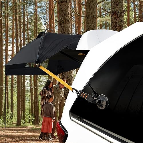 Miniatura 8 de Trekway - Toldo portátil impermeable para vehículos, toldo desplegable  Parasol con pared de privacidad al aire libre  Ideal para camping, playa,