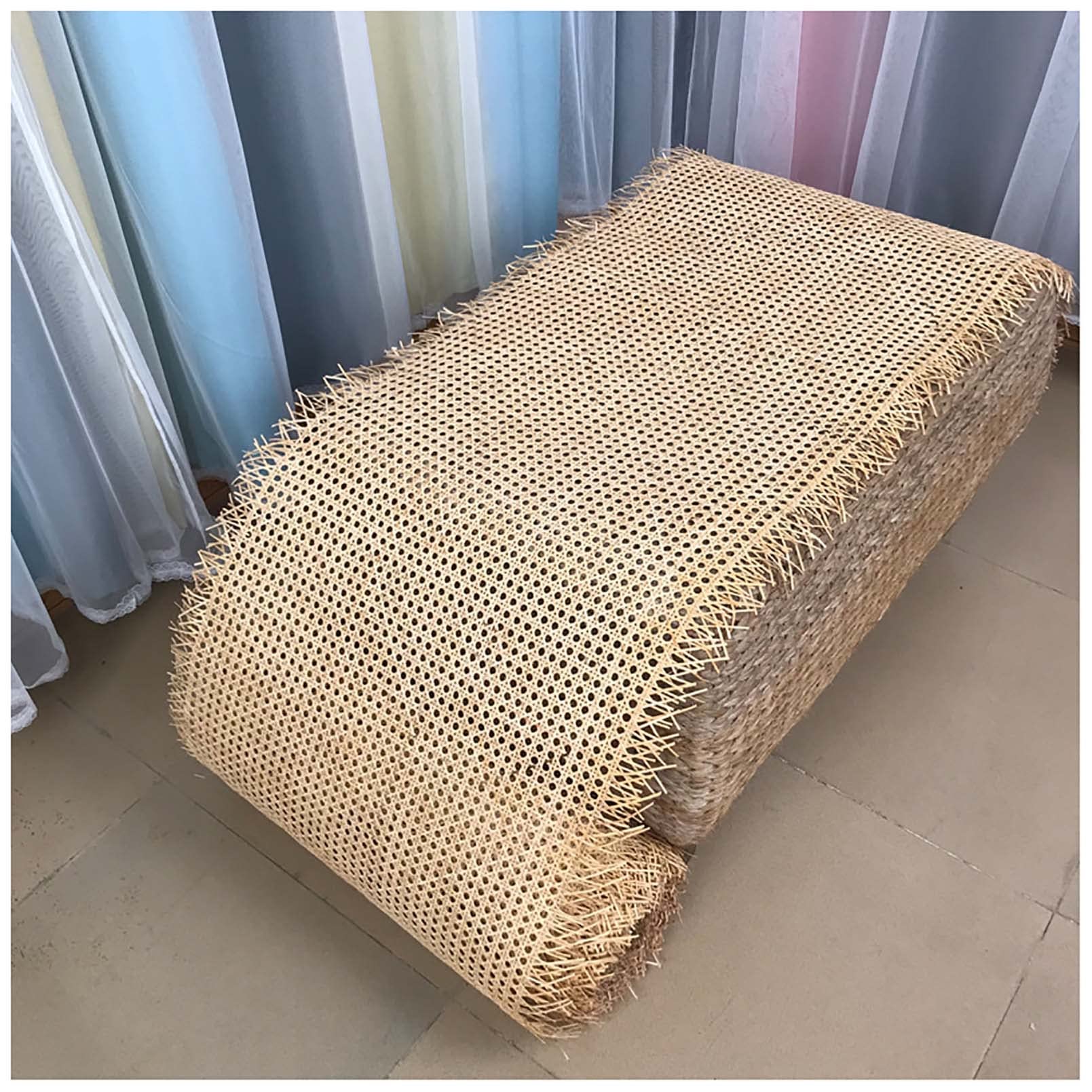 HASMI Rattan Cane Gurting Roll, Gewebter Rohrstock -Materialrolle, Gewebter Offener Mesh Cane, Forniture Decke Diy Supplies/80Cm*400Cm(32In*158In)