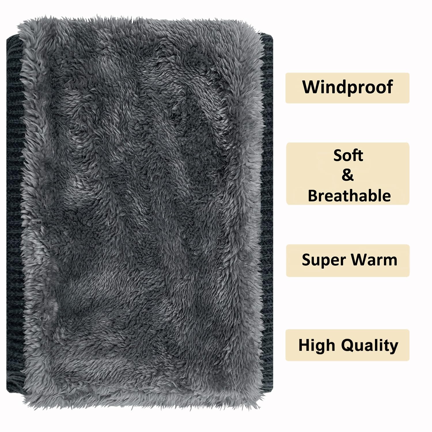 lifwimner 2 Pezzi Scaldacollo Uomo Sciarpa da Donna e da Uomo Invernale a Maglia Caldo, Scaldacollo Moto Invernale Scalda Collo Cervicali, Neck Warmer Snood