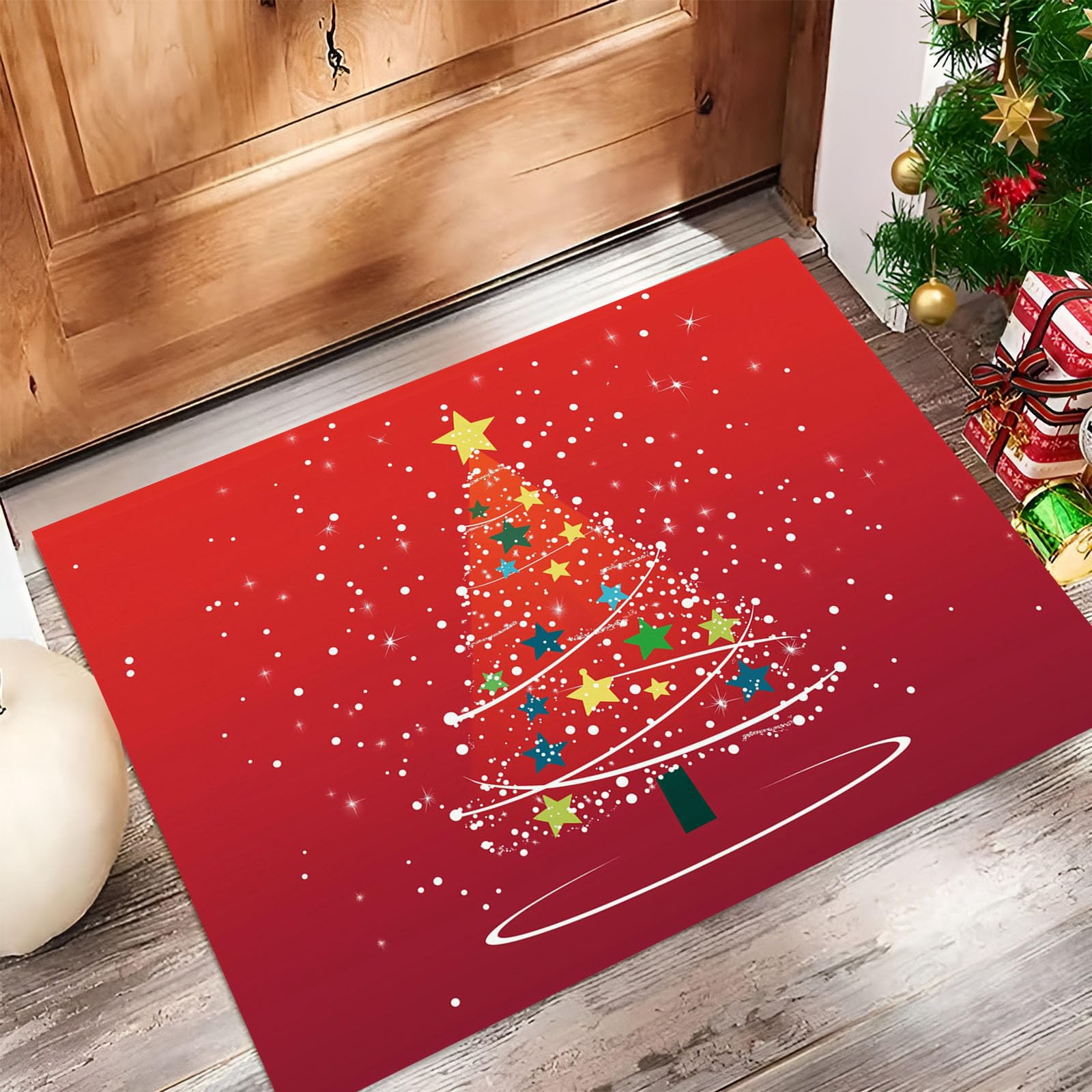 Paillasson de bienvenue de mignon pour accueillir vos invités à Noël avec style et confort