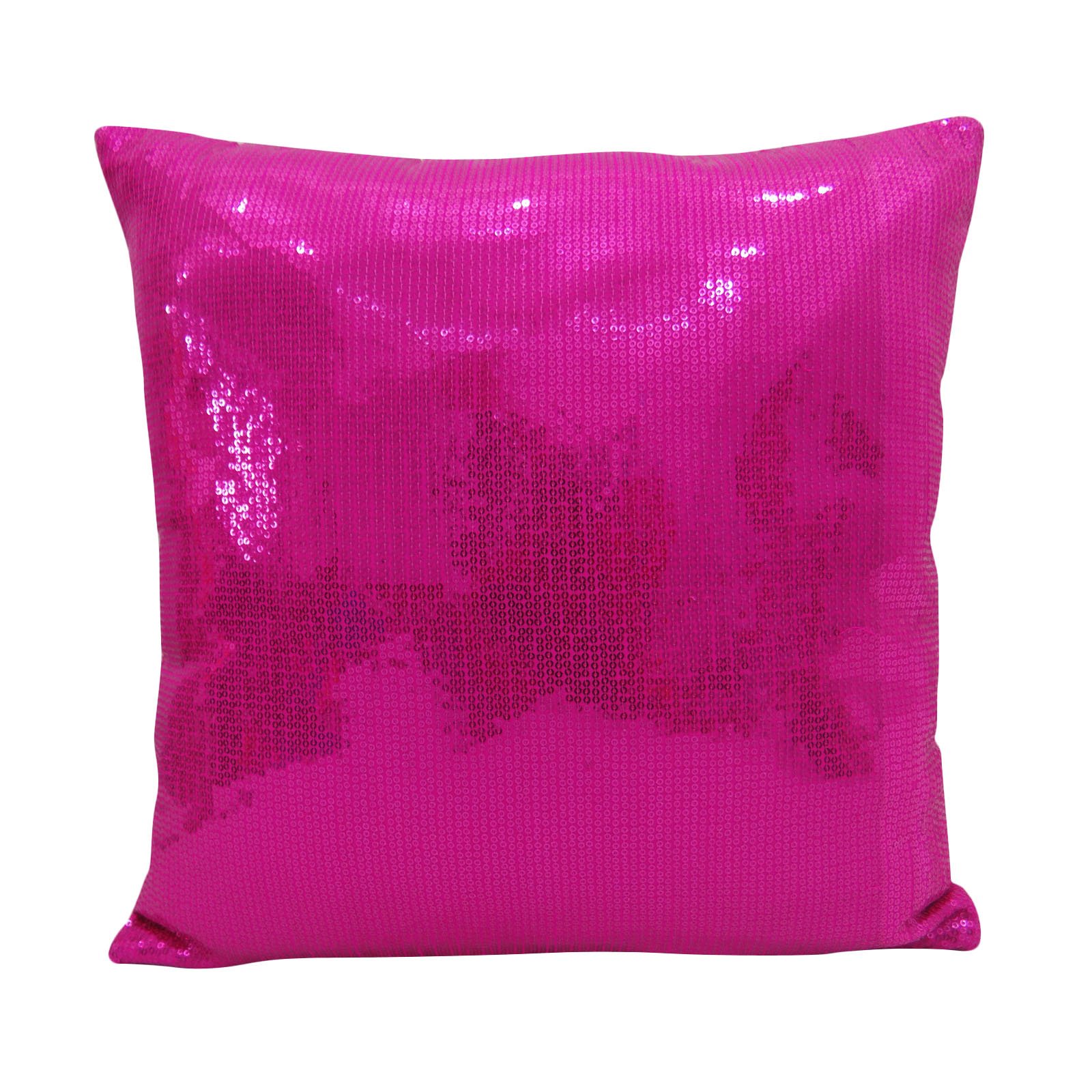 Fodera Cuscino Con Paillettes Dense Yuga Home Decor - 30,5x30,5 Cm, Colore Rosa, Ricamo Indiano, Solo Fodera - 3
