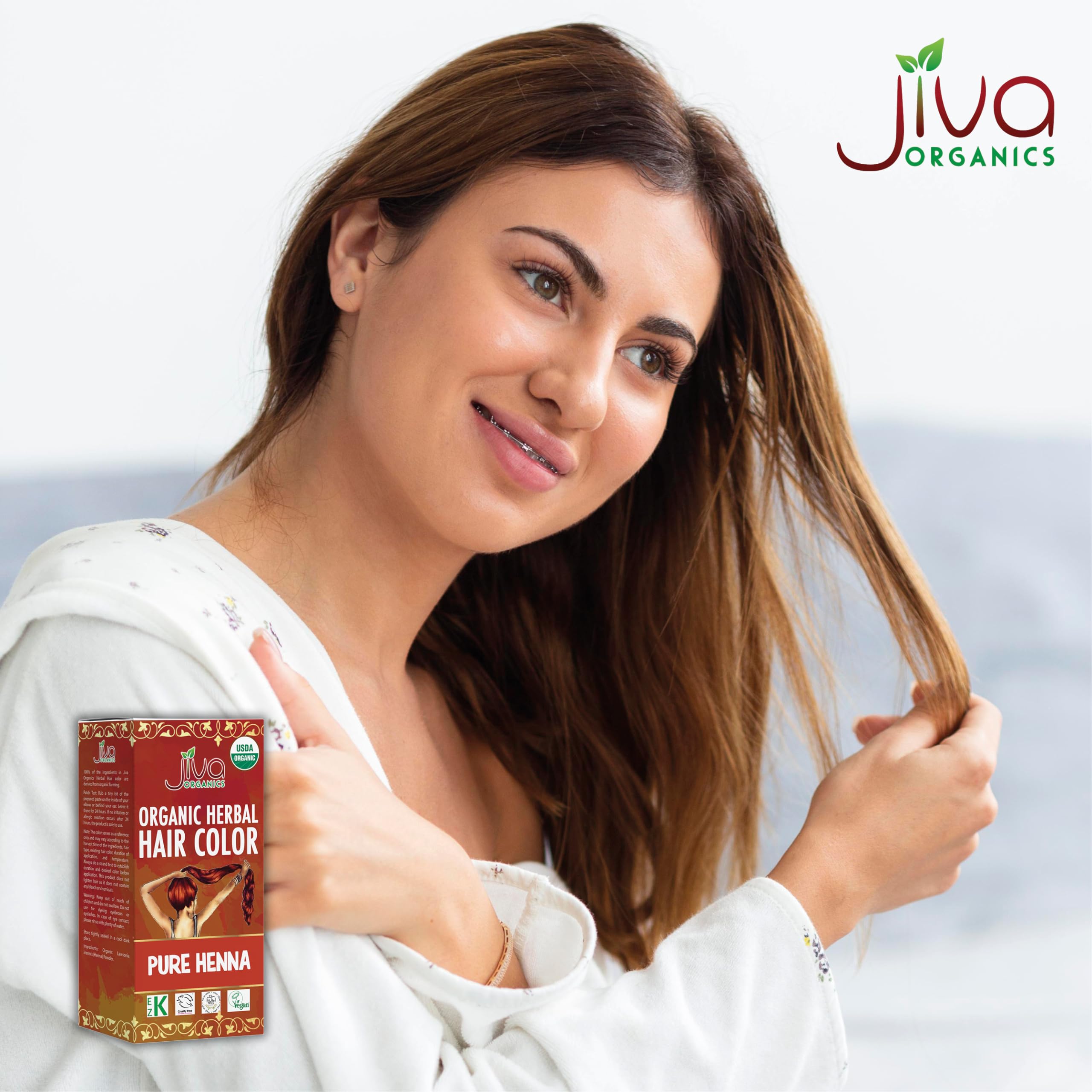 Amazon.com : Jiva Organic Henna Powder For Hair - 100% Pure