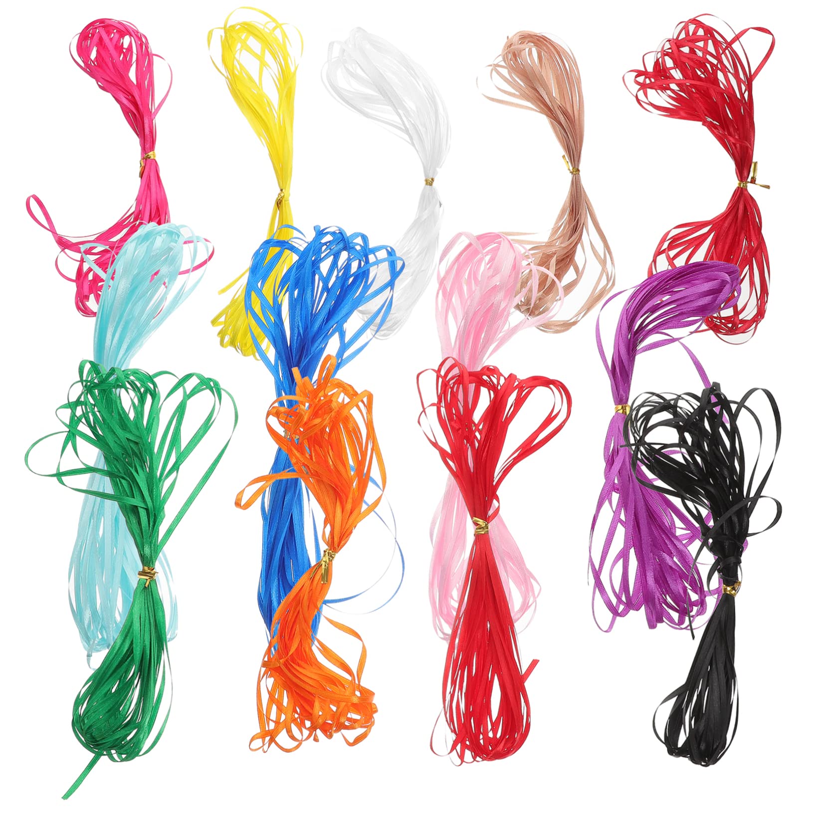 EXCEART 5 Sets Bänder Zum Basteln Mehrfarbig Stoffverpackungen Haar- Und Blumendekorationen Leicht Zu Schneiden 13 Rollen X 5