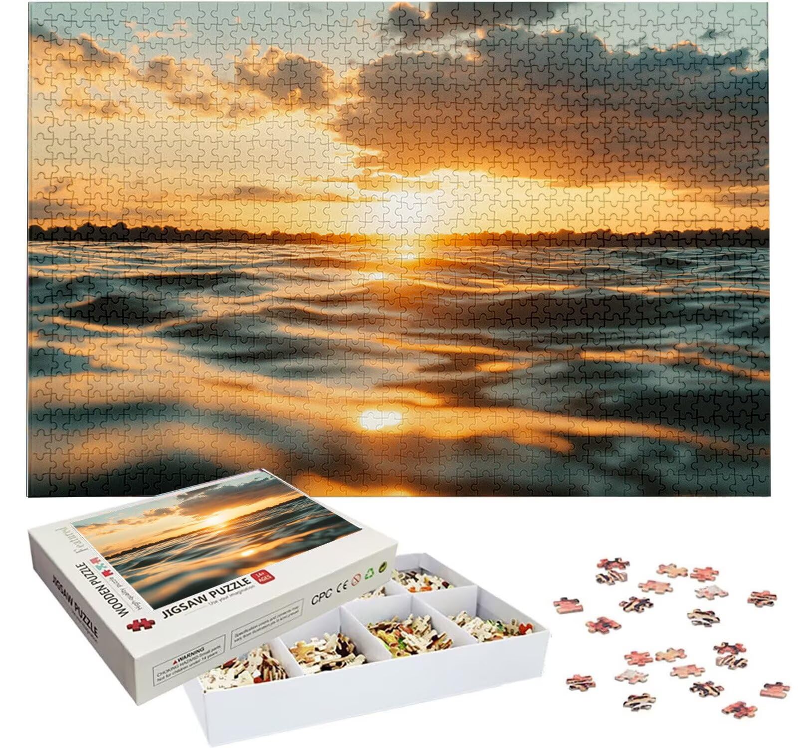 Puzzle Personalizado con Foto, Personalizada Rompecabezas Personalizado Diseña tu Logo Foto o Texto, Personalizado Navidad Halloween San Valentín Parejas Niños Familia Amigos h-2069
