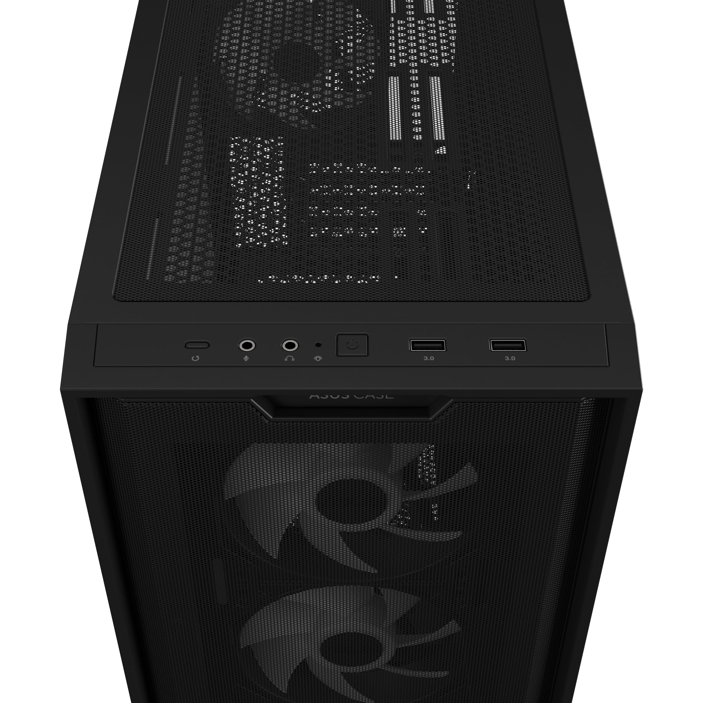 ASUS A21 PLUS TG ARGB BLK, Case Micro-ATX Nero, Radiatori da 360 mm | Supporta Schede Madri con Connettori Nascosti e Schede Grafiche fino a 380 mm, 4 Ventole ARGB Preinstallate, Gestione Cavi