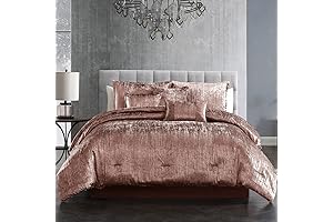 Riverbrook Home Turin Comforter Set, Queen, Blush, 7-Piece Set