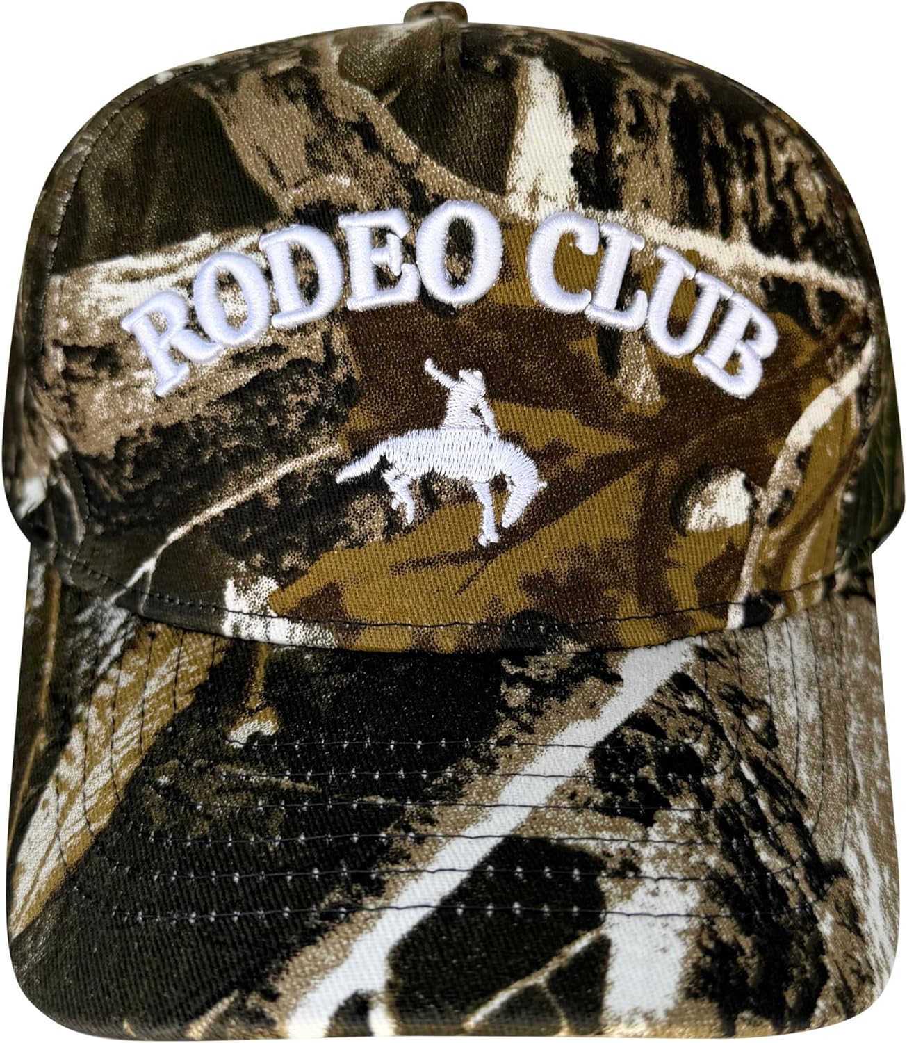 Rodeo Club Camo Western Trucker Hat | Men & Women | Country Caps for Cowgirls Cowboys | Camo Embroidered Cotton | Snapback - Image 7