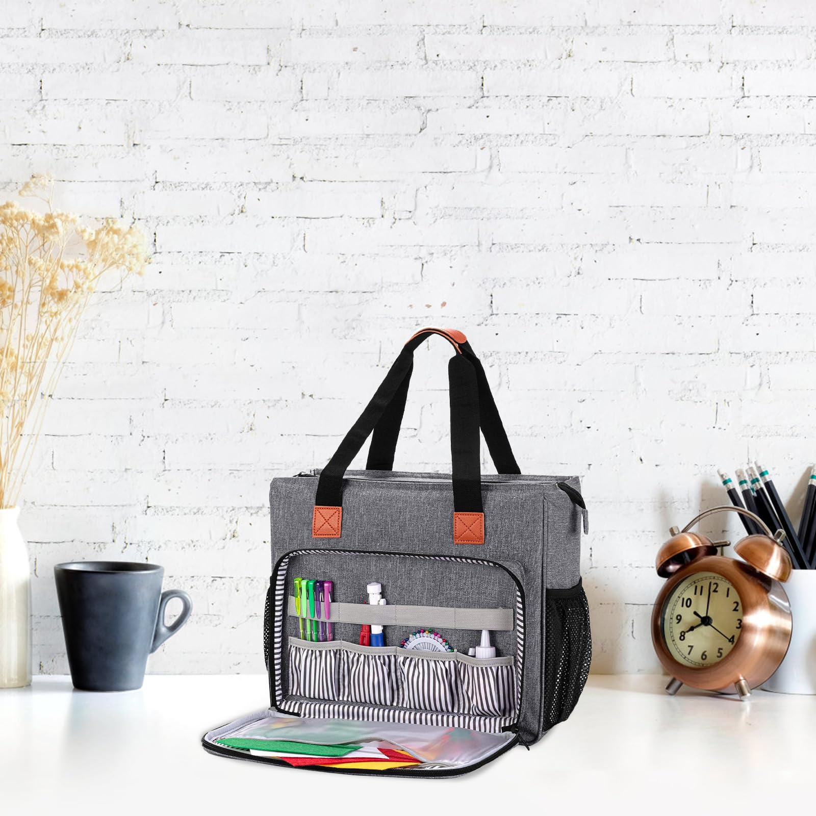 Borsa in Portaoggetti Multifunzione Tasche Oxford per Ricamo