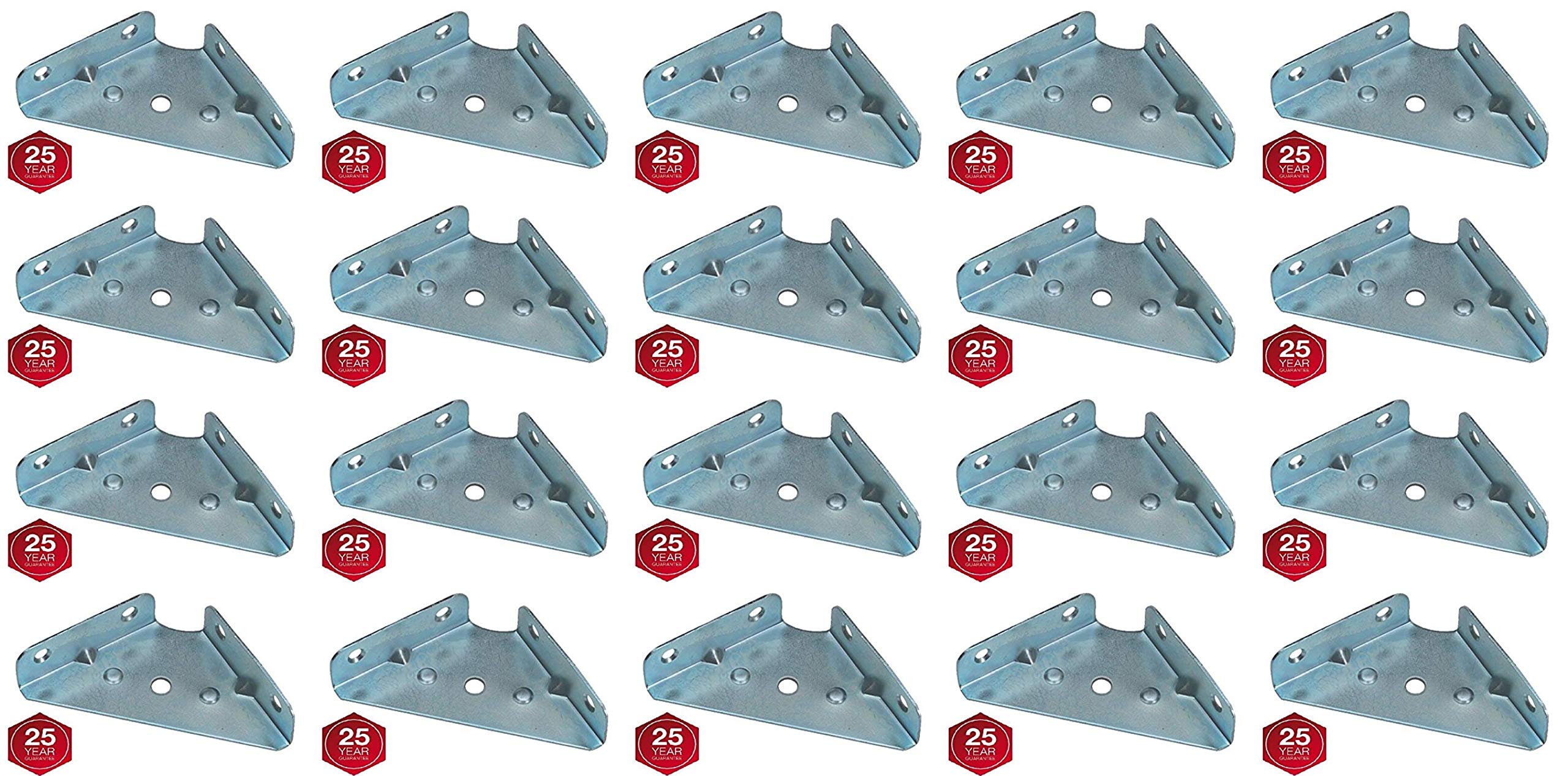 Corner MOUNTING Bracket 65 MM Brace Gusset Angle Fixing Cupboard Wall Unit x20