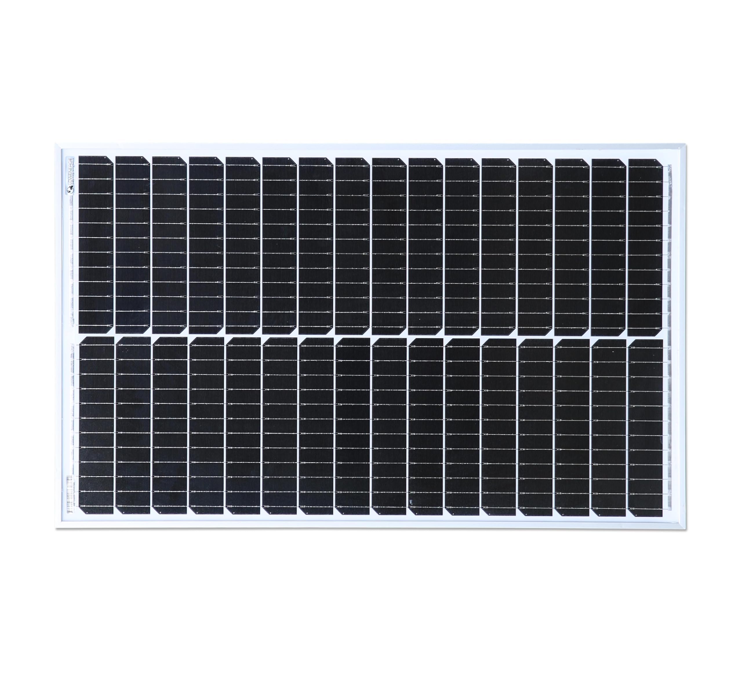 Lowenergie Black 50W Mono Solar Panel Premium Quality Pv Photo-Voltaic Panel. Ideal For Caravans, Boats, Gardens, Camping & Motorhomes.