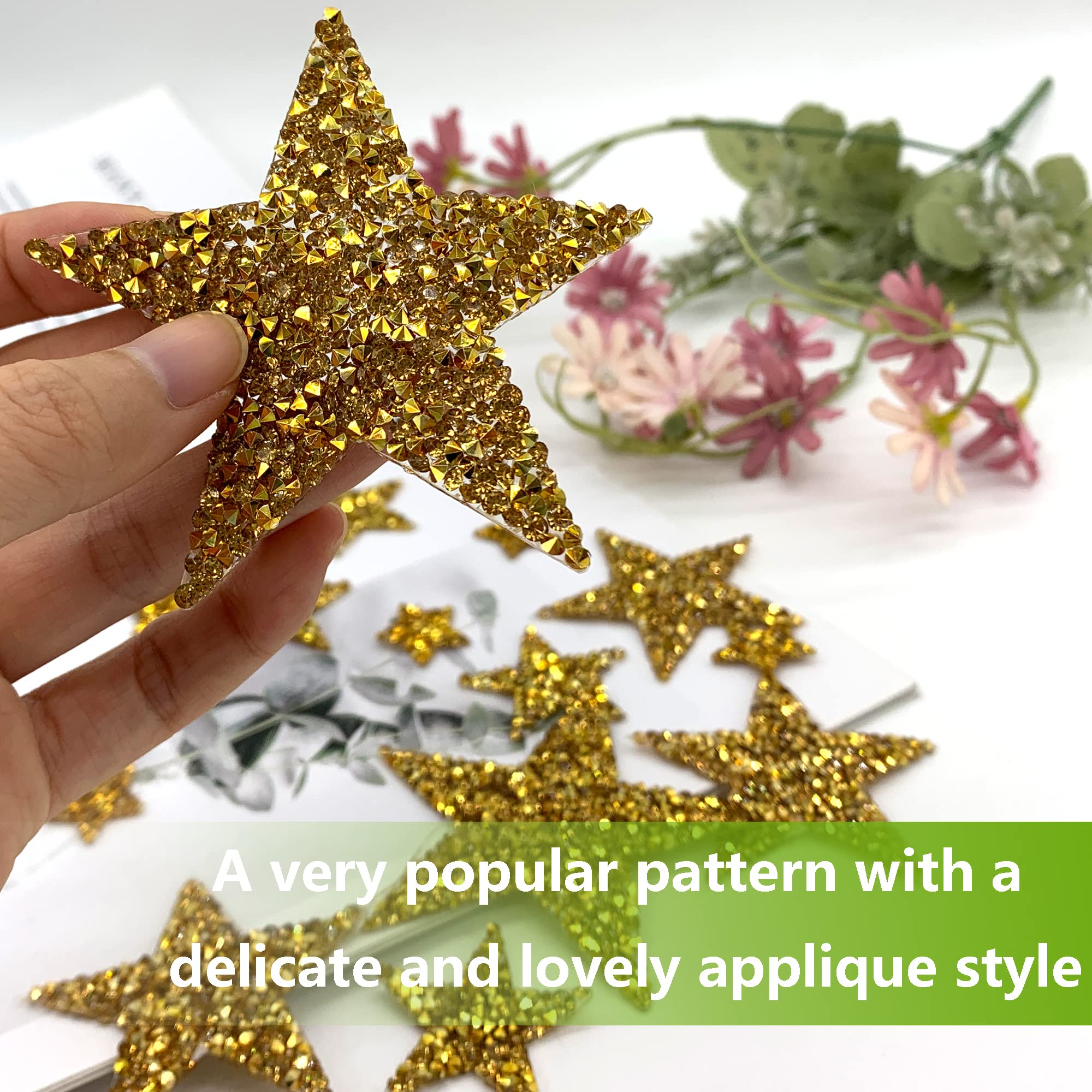 Decorazioni Stelle Abbigliamento Toppe A Stella Da Stirare O Cucire, Confezione Da 5 Pezzi Bianche - Per Personalizzare Jeans, Giacche, Zaini Toppe Stelle 5 Pezzi Bianche - Foto 5