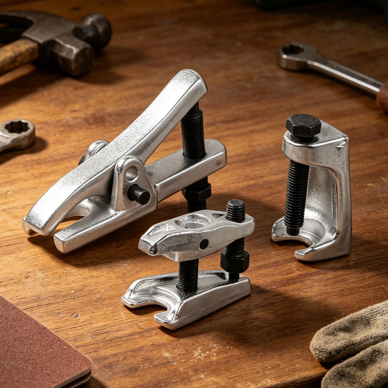 Strumento Per La Rimozione Degli Snodi Sferici Set Da 3 Pezzi Universale | Kit Estrattore Di Tiranti E Braccio Camion Camper SUV Berlina Casa Garage Officina Fai Da Te Rip