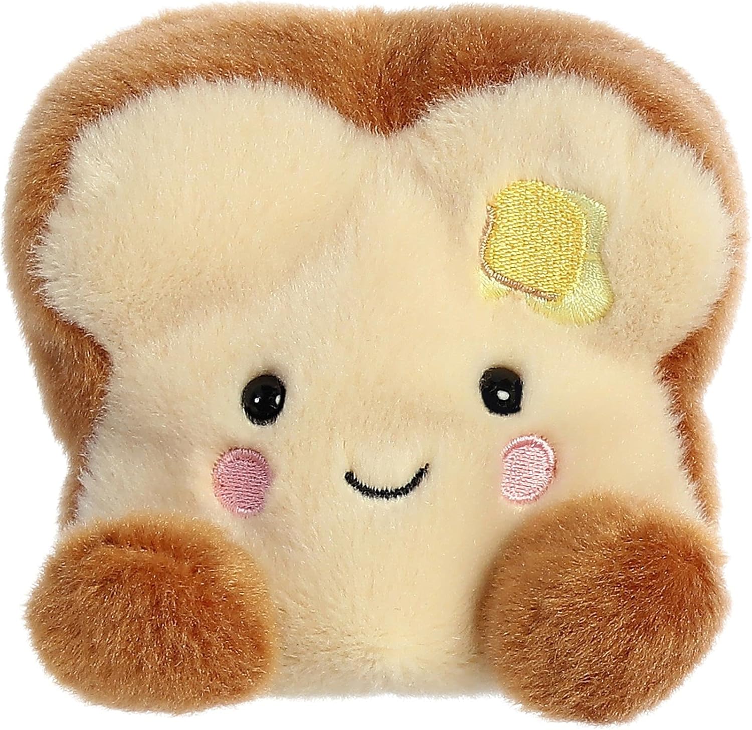 Aurora® Adorable Palm Pals™ Buttery Toast™ Stuffed Animal - Fun Collectible Plush for Kids and Adult Collectors - Perfect for Decorating Rooms and Birthday Gifts - Brown 4.5 Inches