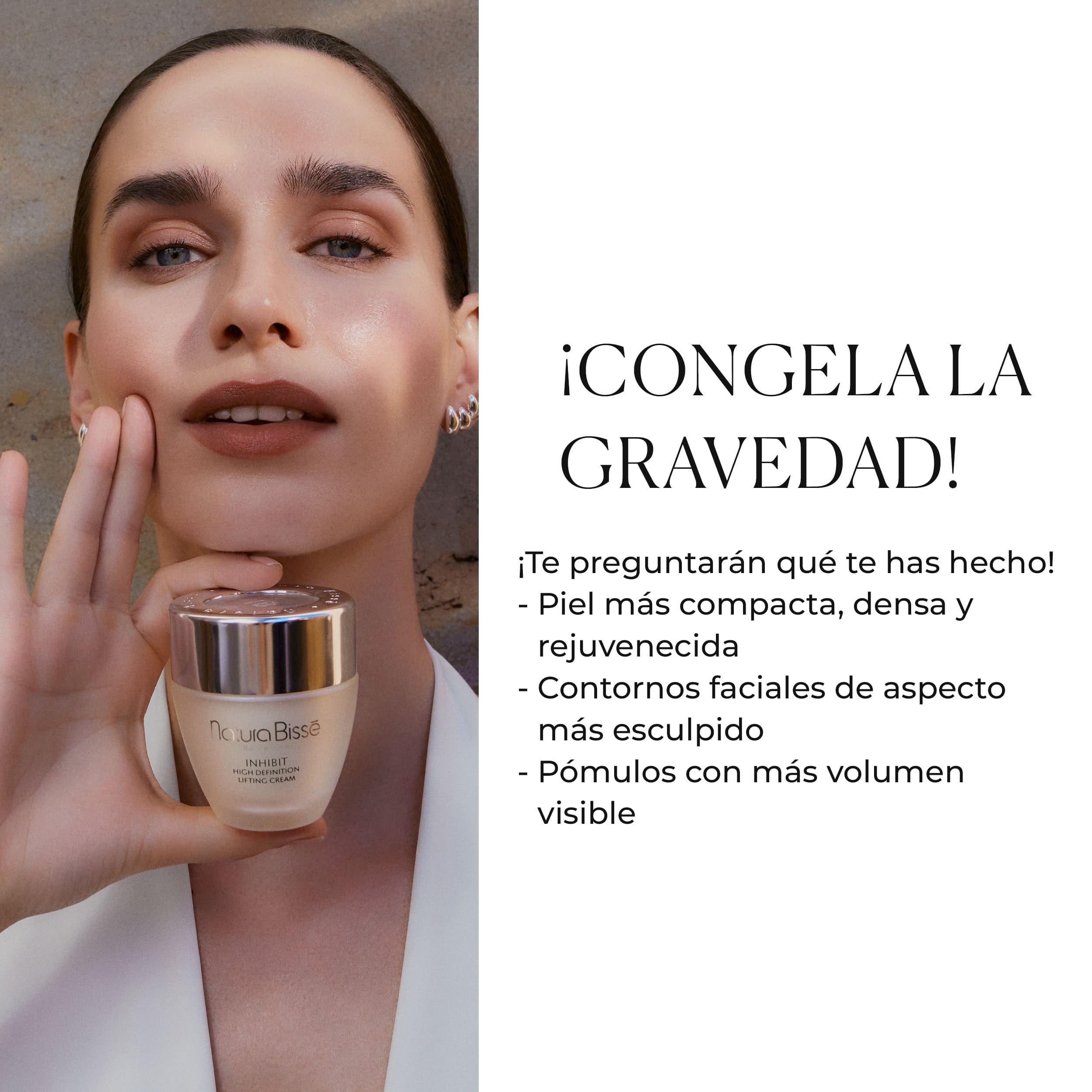Natura Bissé Inhibit High Definition Lifting Cream | Crema Redensificante Tensora con Colágeno, Ácido Hialurónico, Niacinamida y DMAE | 50 ml