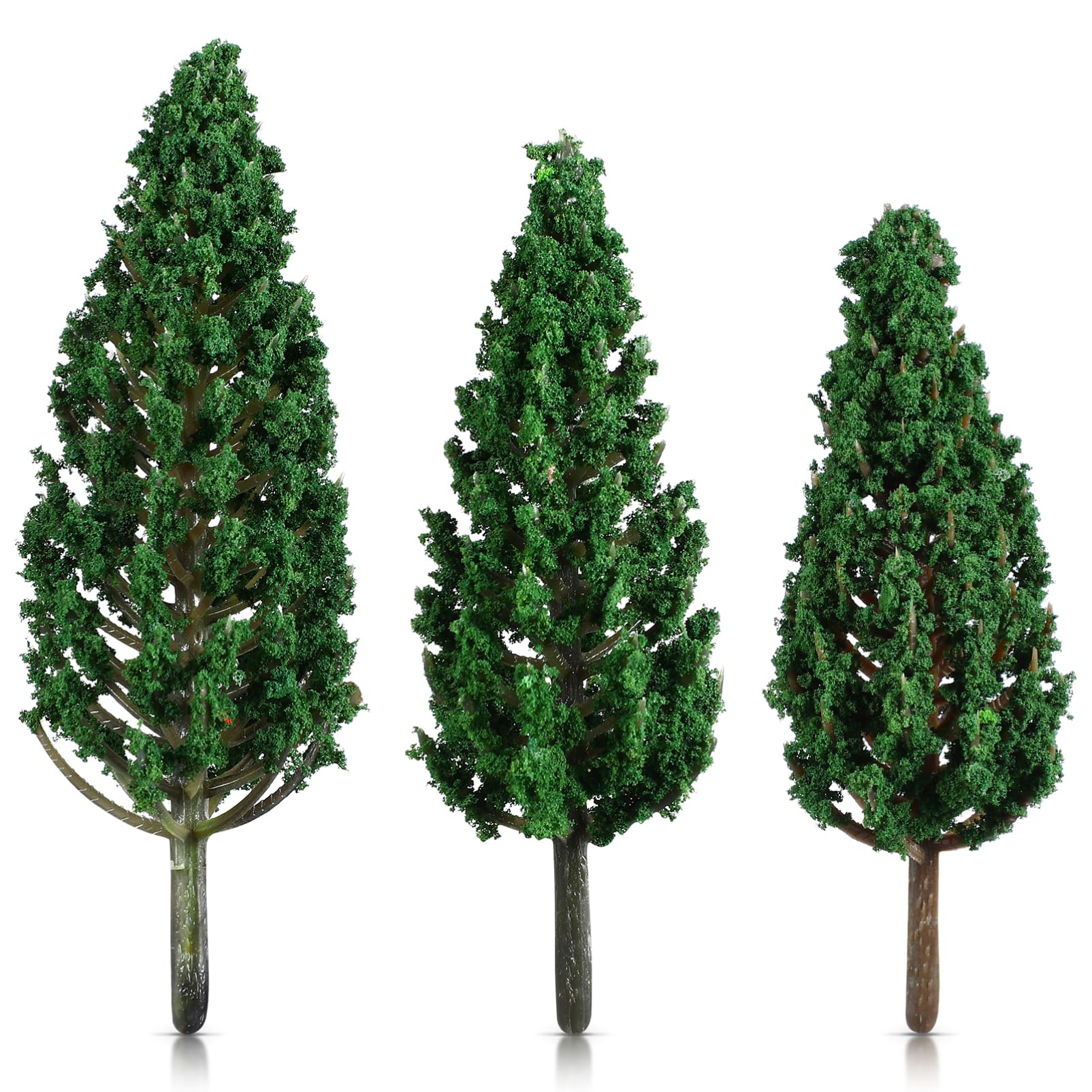 STOBOK 48pezzi Miniature Model Trees Per Decorazioni Paesaggistiche e Fai Da Te Di Alberi Falsi Per Modelli Ferroviari e Scenari Miniatura