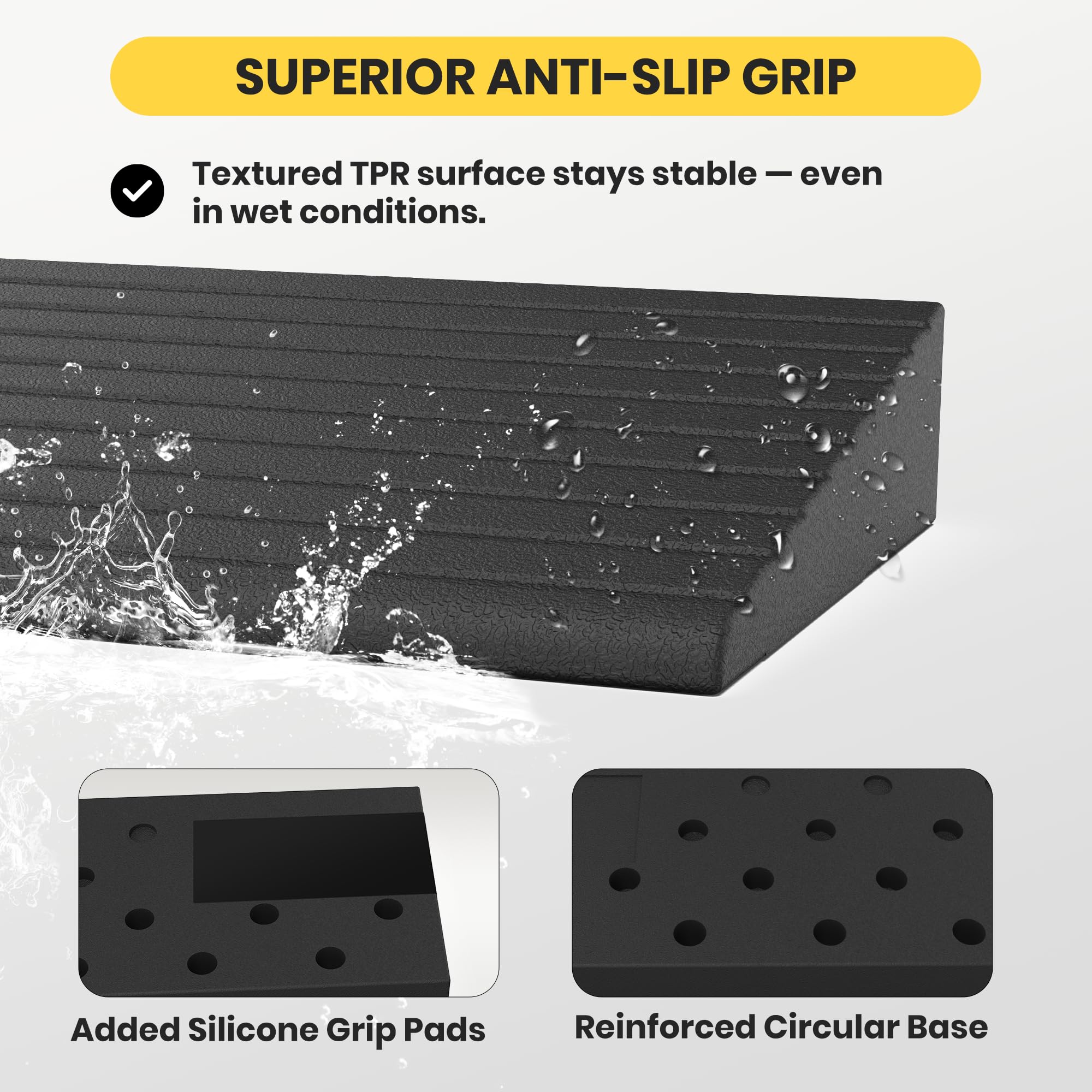 Rubber Threshold Ramps - Wheelchair & Stroller Access -5