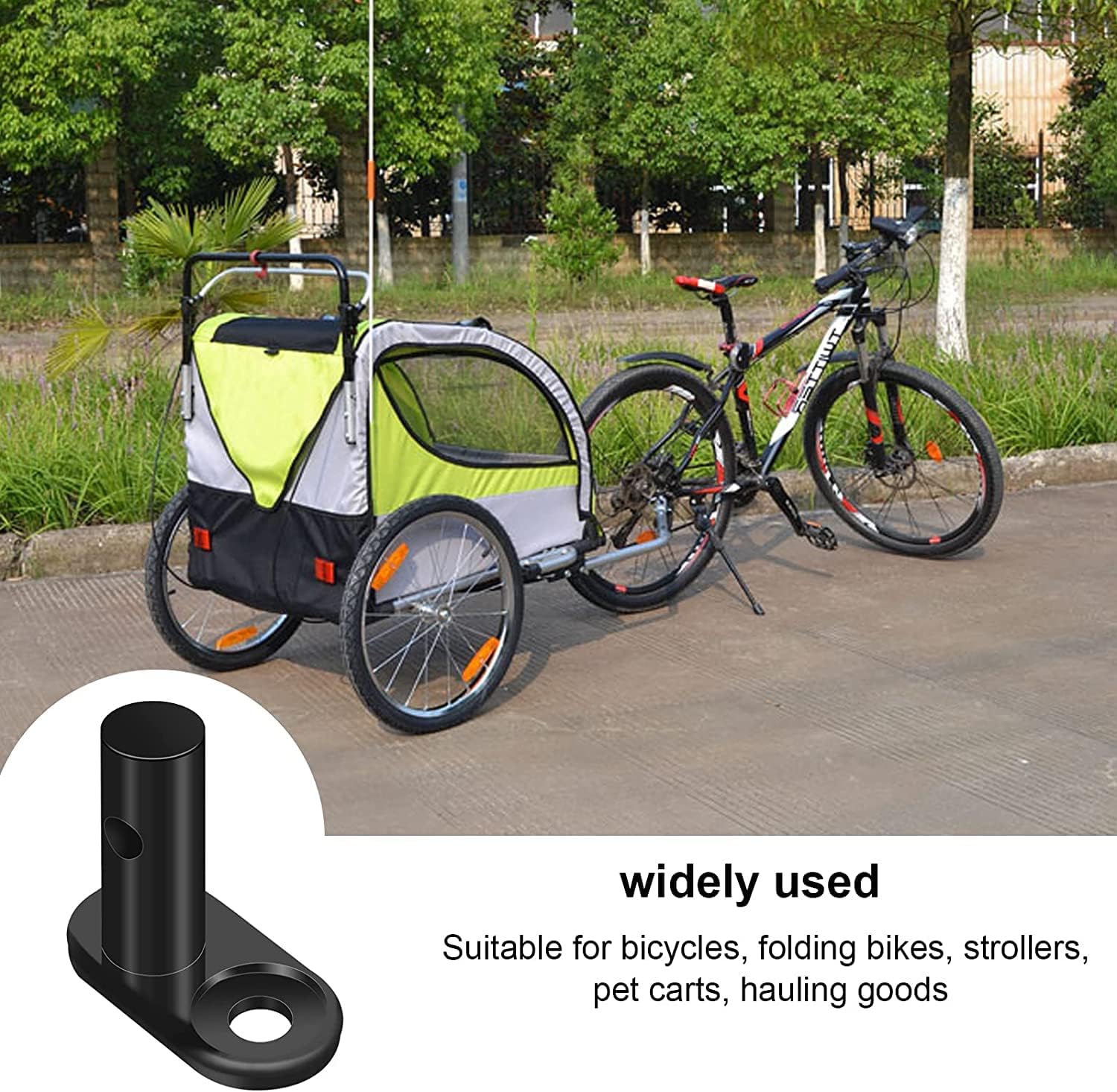 Gancio Di Traino Per Bicicletta - Per Rimorchi, Passeggini E Cani - Foto 3