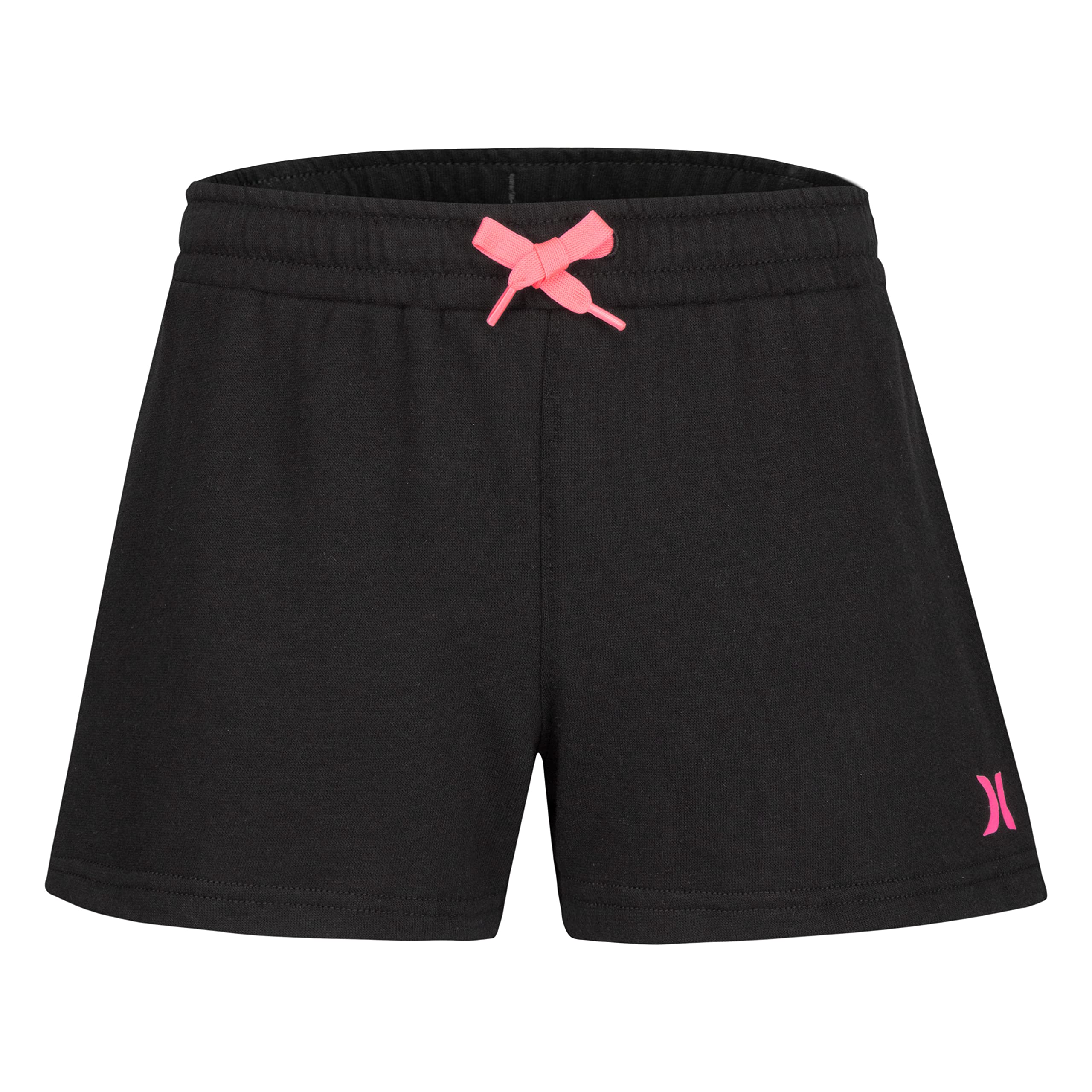 Pantalones cortos de punto Hurley casuales tipo pull on color negro multicolor 5