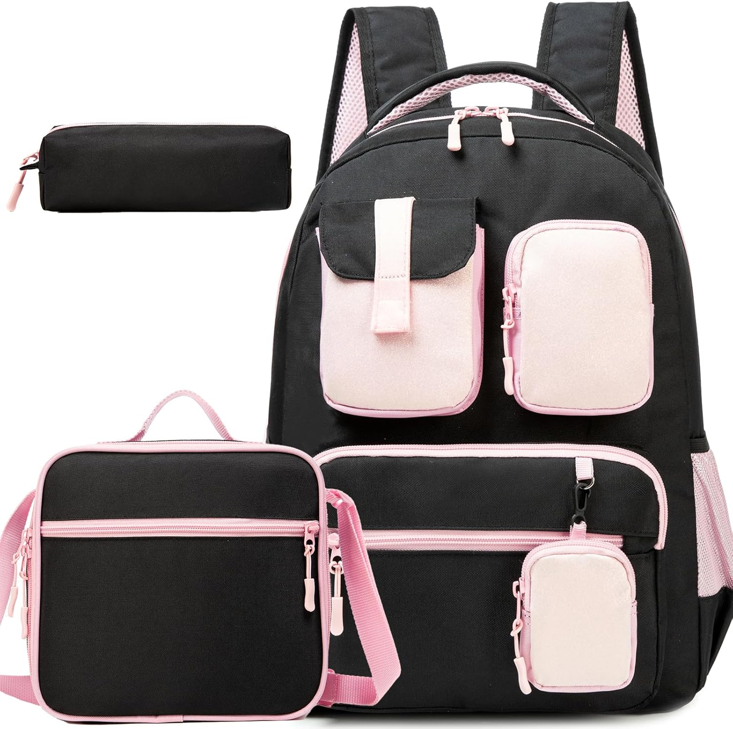Cute Backpack for Girls Aesthetic Backpack School Backpack for Girls Backpack with Lunch Box Back to School Supplies