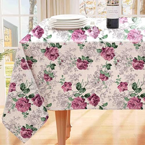 AF4760-60122 - Mantel de vinilo floral impermeable disponible en Yaxa Venezuela